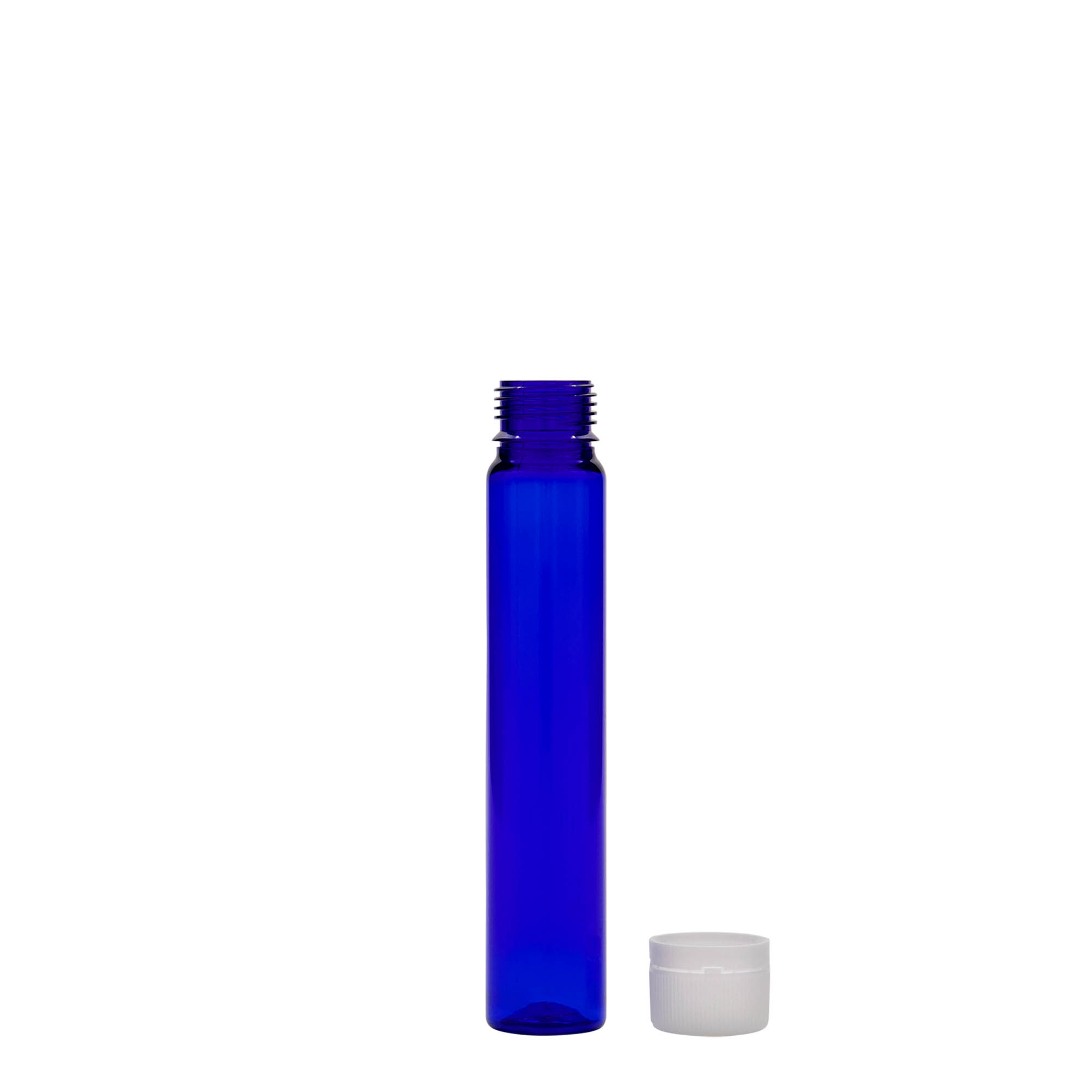 25 ml tubicino in PET, plastica, blu reale, bocca: chiusura a vite 25 ml tubicino in PET, plastica, blu reale, bocca: chiusura a vite