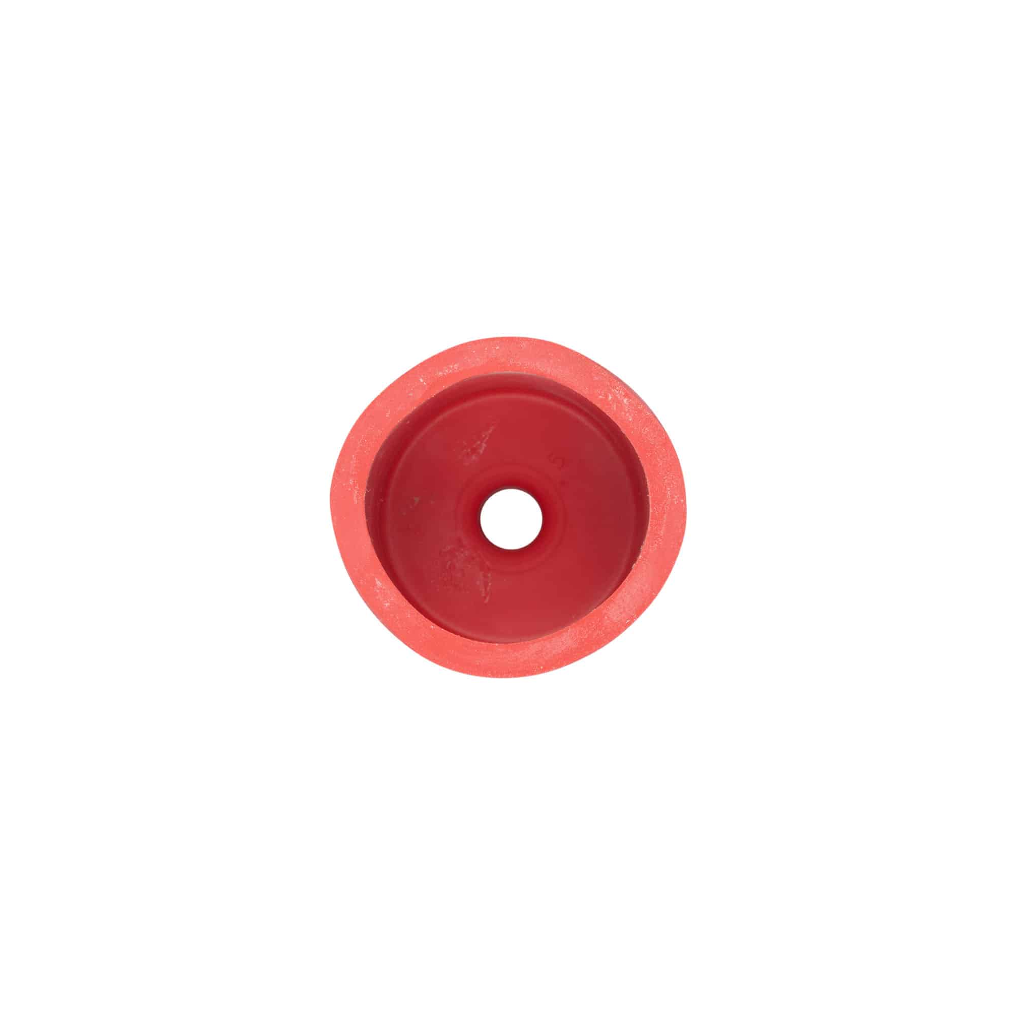 Tappo gorgogliatore N.3, gomma, rosso