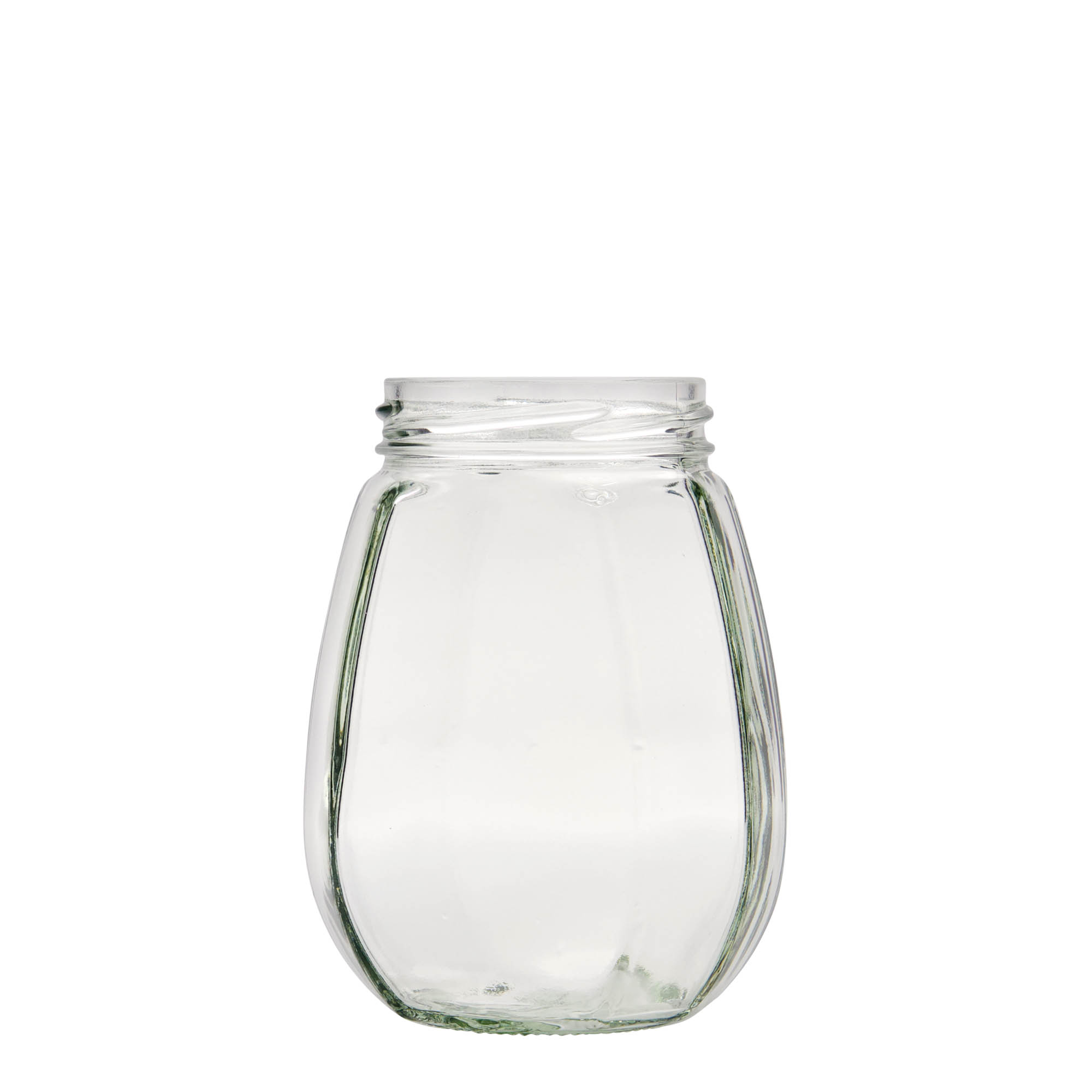 385 ml Vasetto decorativo, esagonale, vetro, imboccatura: Twist-Off (TO 63)