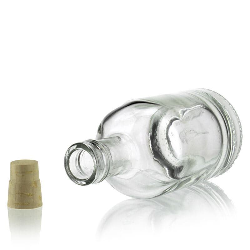 100 ml Bottiglia di vetro 'Linea Uno' imboccatura: fascetta