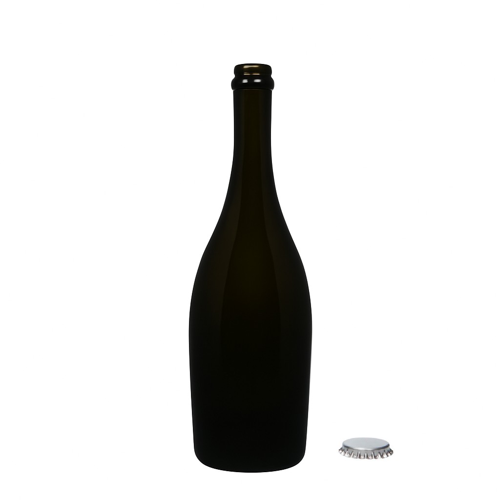 Bottiglia di spumante da 750 ml 'Carmen', vetro, verde antico, bocca: tappo corona Bottiglia di spumante da 750 ml 'Carmen', vetro, verde antico, bocca: tappo corona