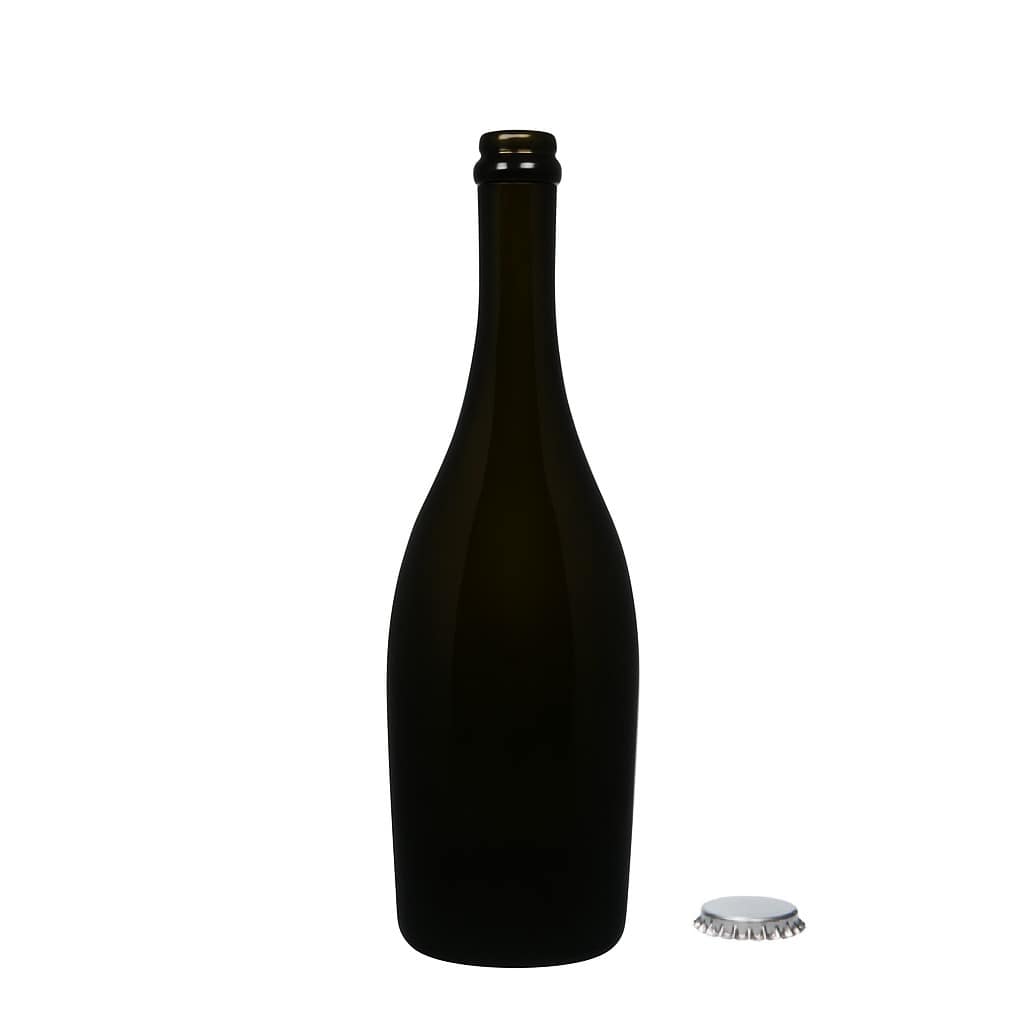 Bottiglia di spumante da 750 ml 'Carmen', vetro, verde antico, bocca: tappo corona