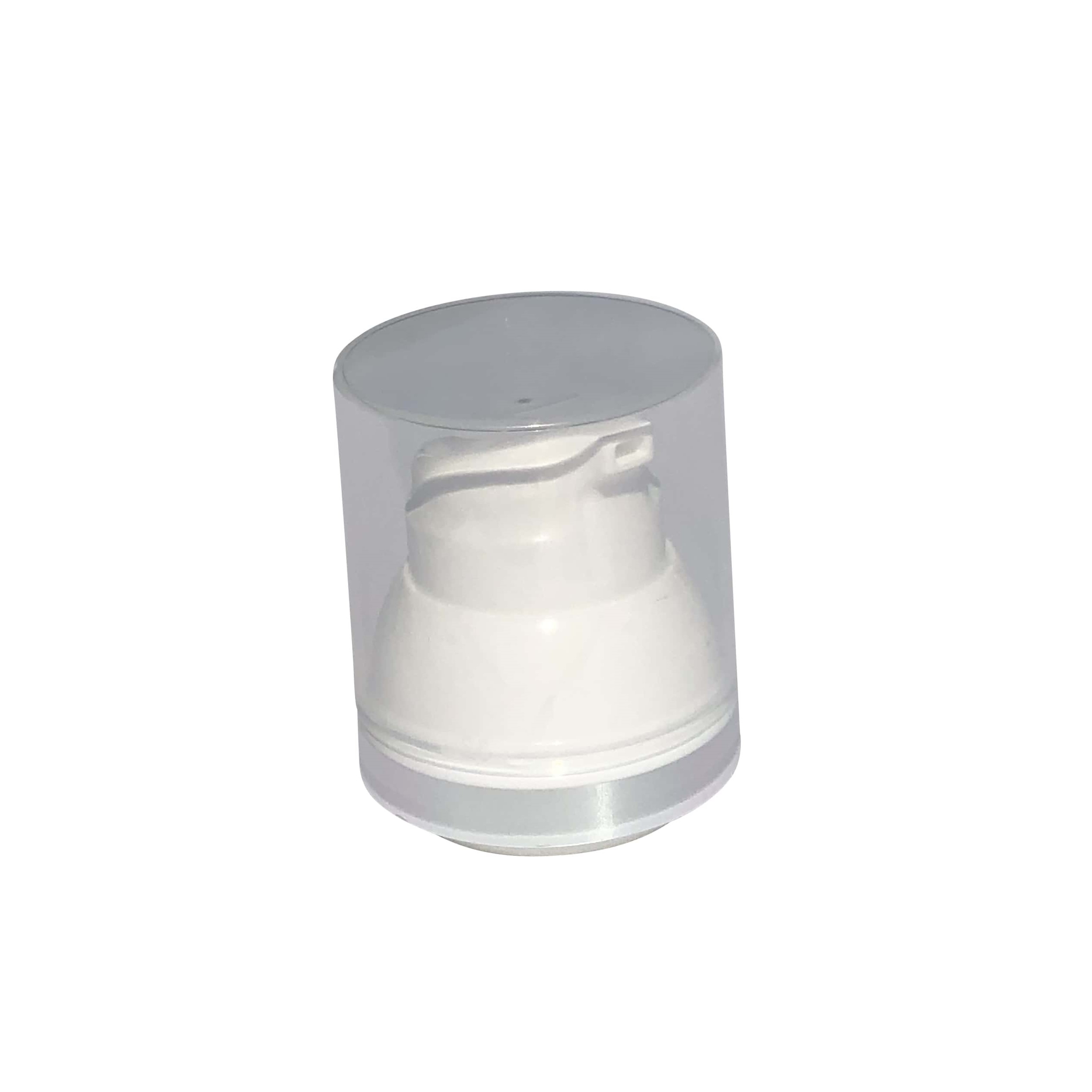 Dispenser a pompa Airless, 'Mezzo', plastica PP, bianco
