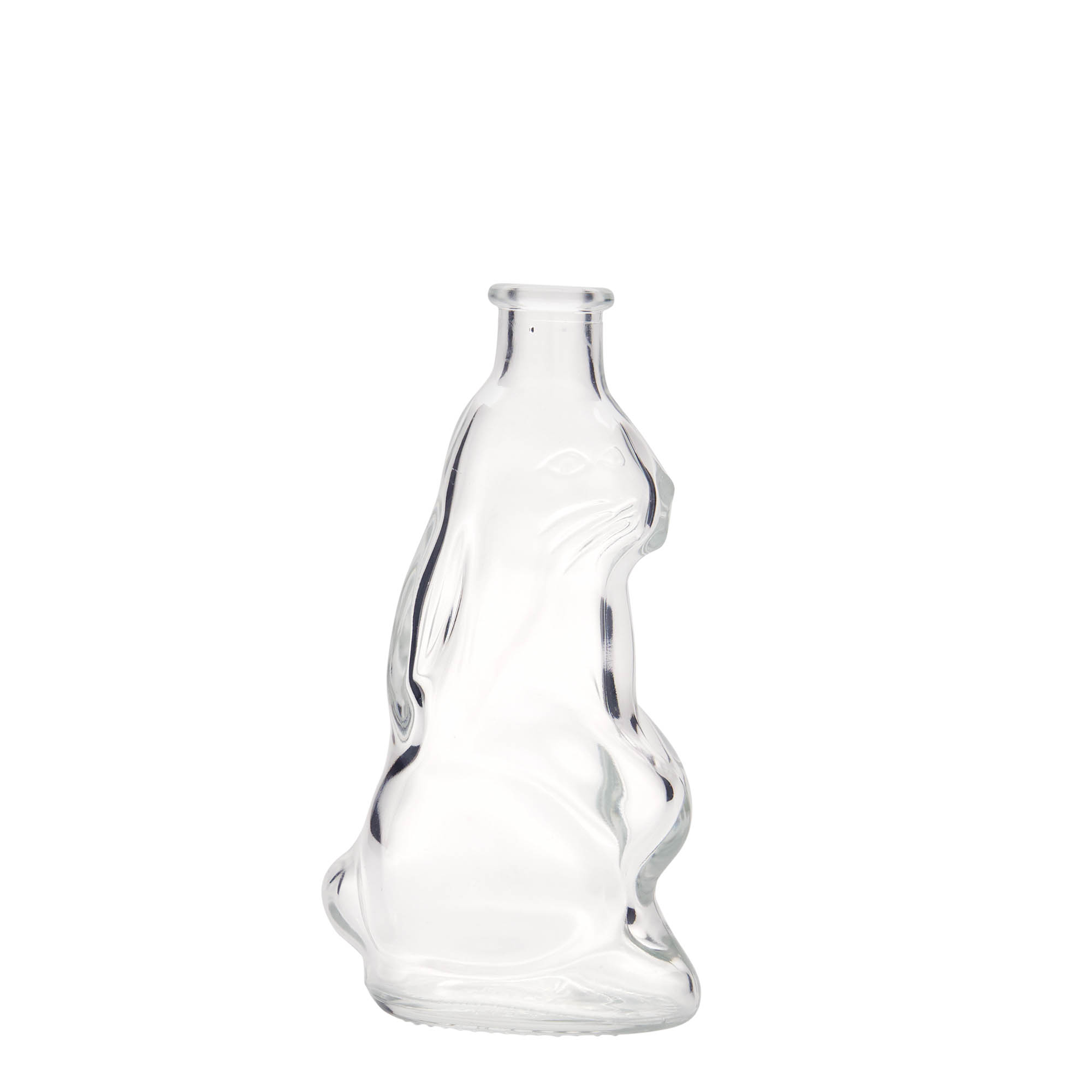 Bottiglia di vetro da 200 ml 'Coniglio', bocca: tappo di sughero Bottiglia di vetro da 200 ml 'Coniglio', bocca: tappo di sughero