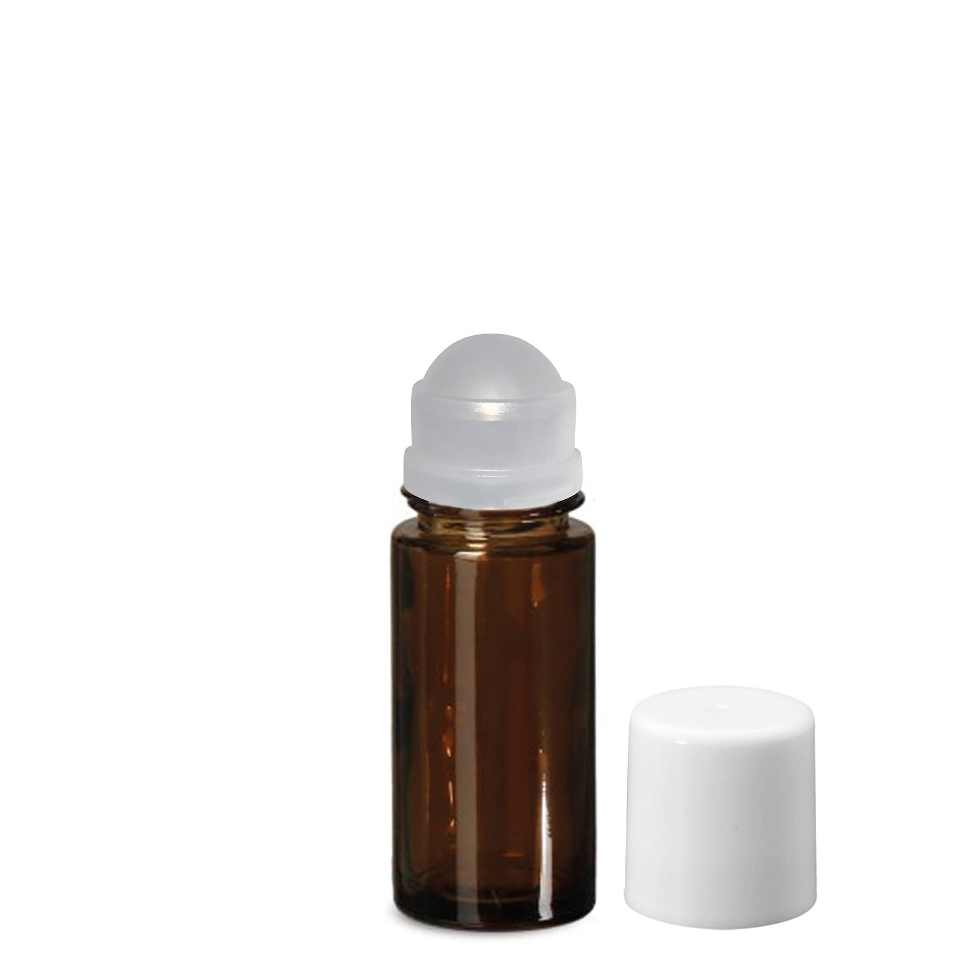 50 ml bottiglia roll-on, vetro, marrone, bocca: chiusura a vite 50 ml bottiglia roll-on, vetro, marrone, bocca: chiusura a vite