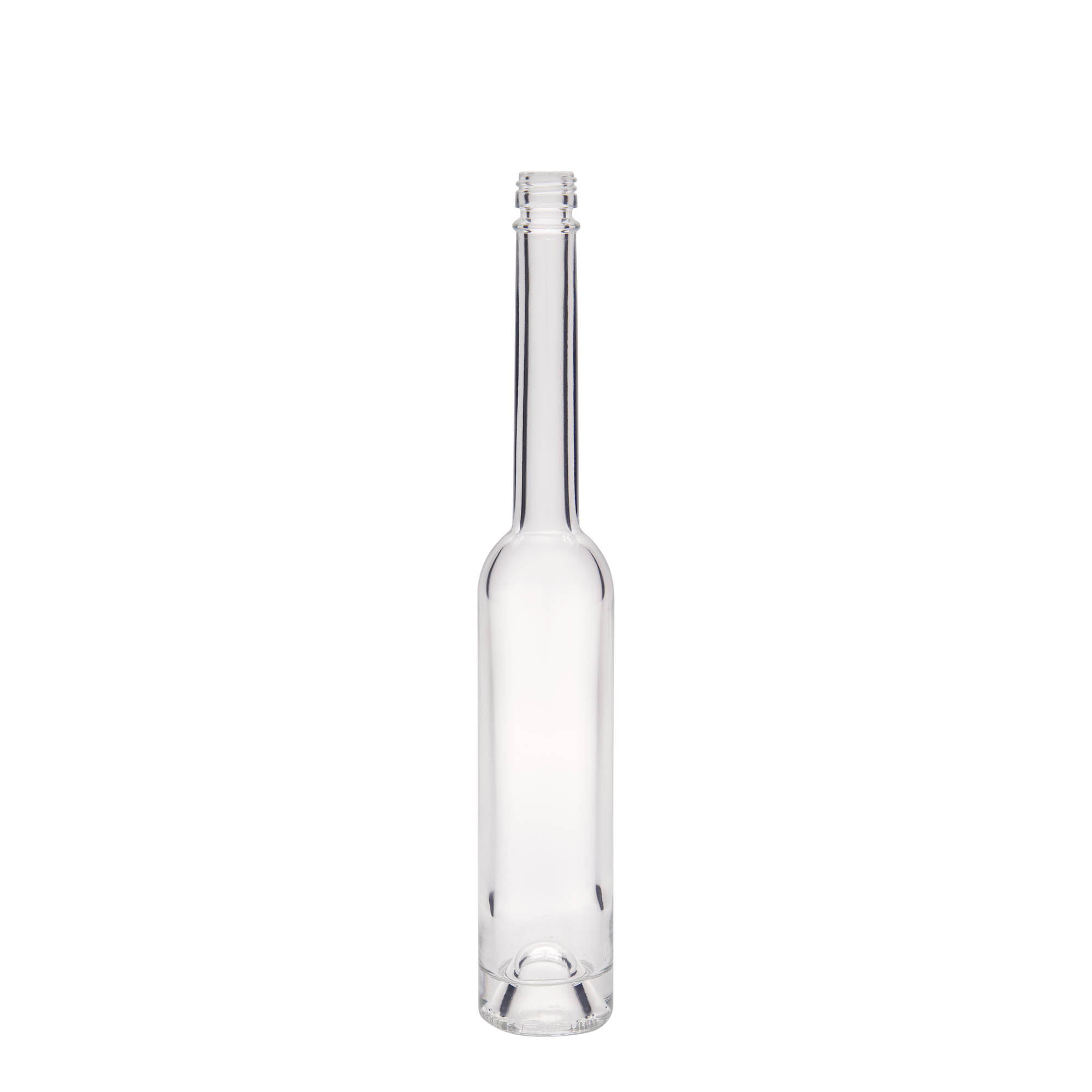 Bottiglia di vetro da 100 ml 'Platina', bocca: PP 18 Bottiglia di vetro da 100 ml 'Platina', bocca: PP 18