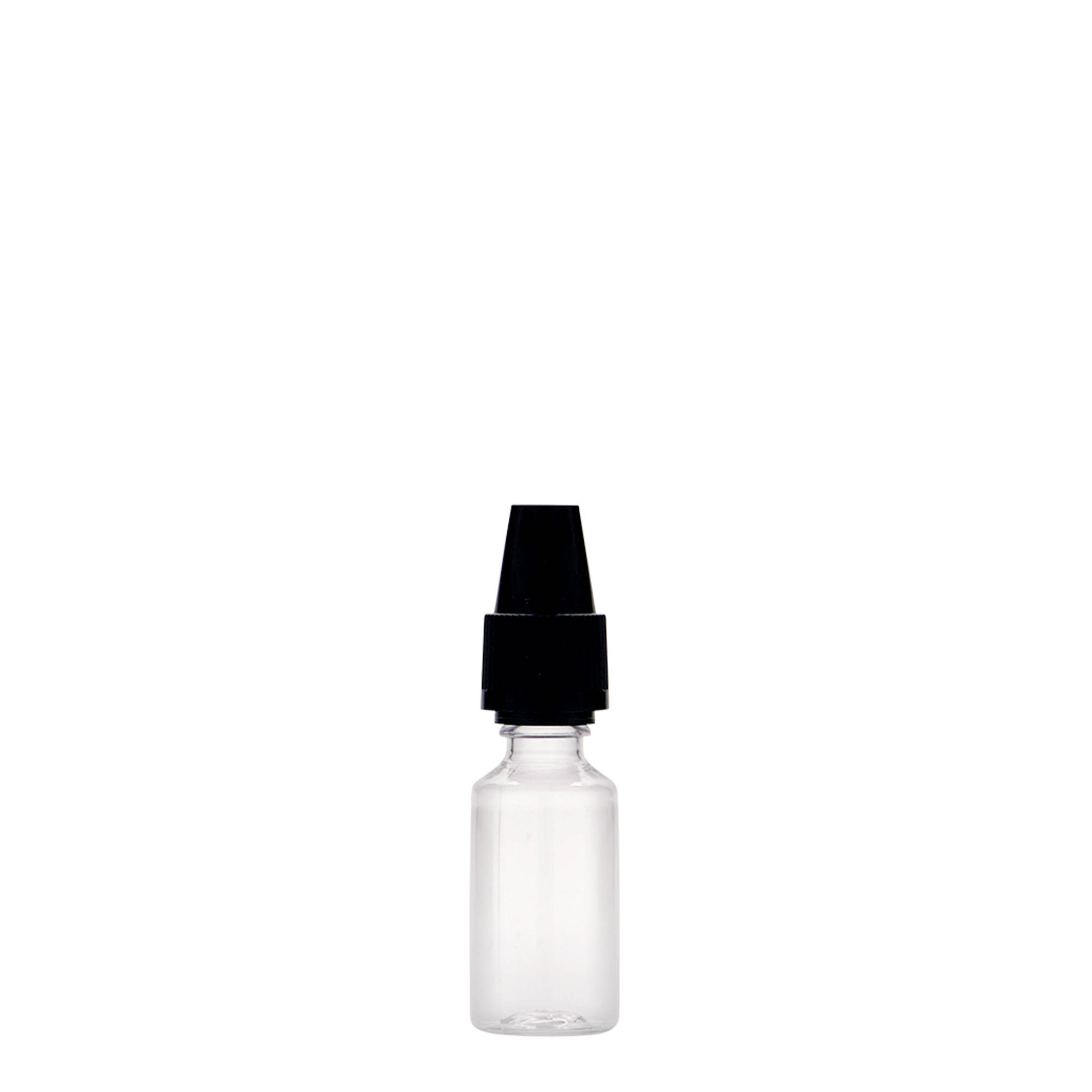 Bottiglia PET da 10 ml 'E-Liquid' con chiusura di qualità e sicurezza per bambini, plastica, bocca: chiusura a vite Bottiglia PET da 10 ml 'E-Liquid' con chiusura di qualità e sicurezza per bambini, plastica, bocca: chiusura a vite