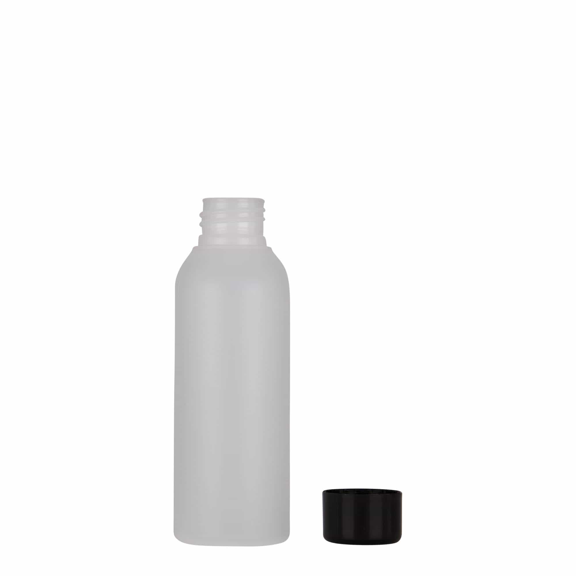 Bottiglia in plastica da 100 ml 'Tuffy', HDPE, naturale, bocca: 24/410