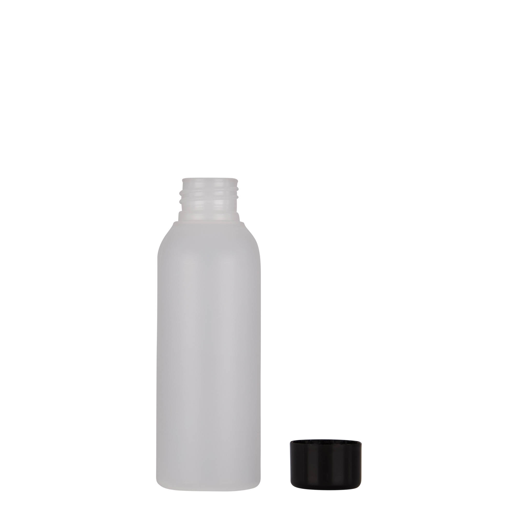 Bottiglia in plastica da 100 ml 'Tuffy', HDPE, naturale, bocca: 24/410 Bottiglia in plastica da 100 ml 'Tuffy', HDPE, naturale, bocca: 24/410