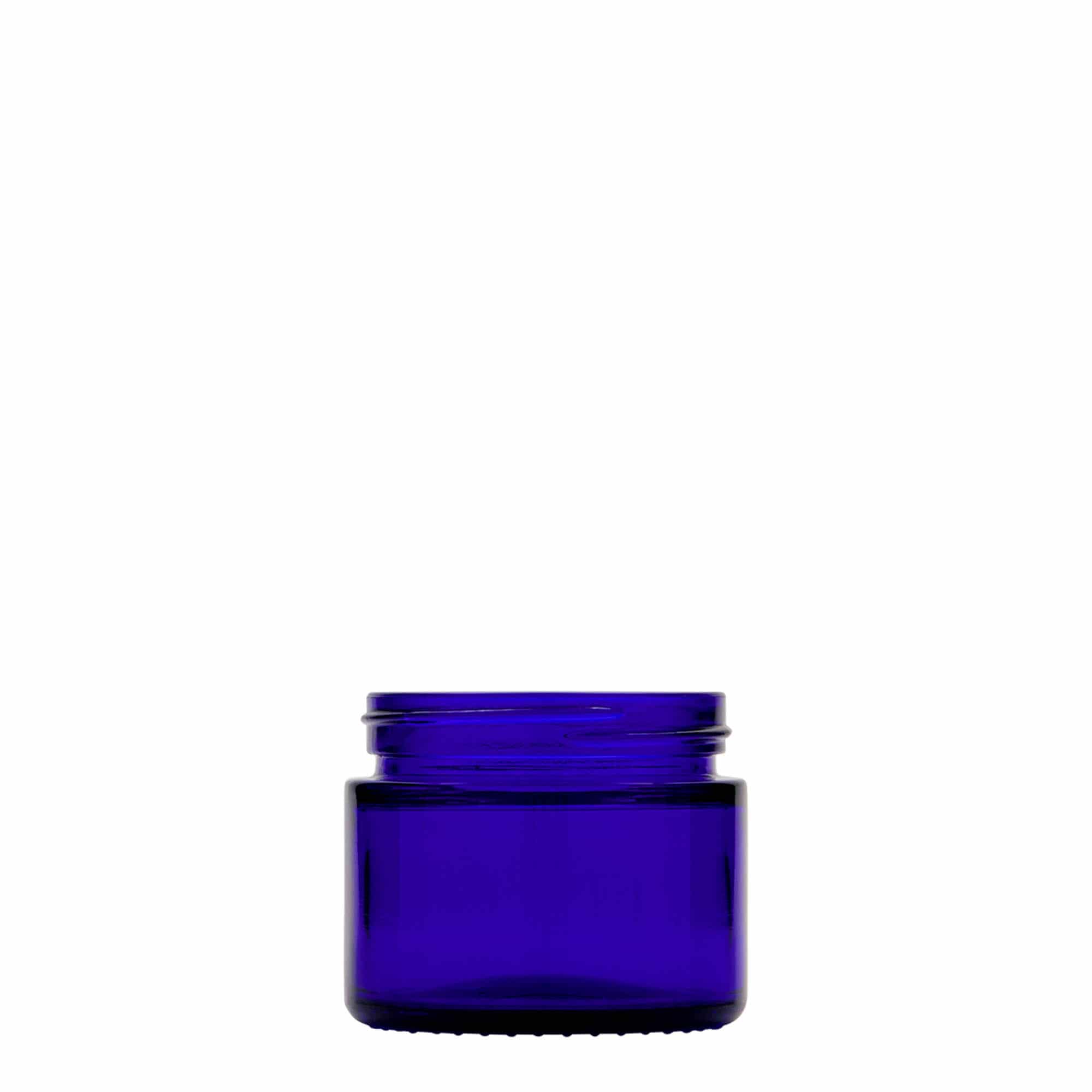 50 ml Vasetto 'Blue Edition', vetro, blu reale, bocca: chiusura a vite