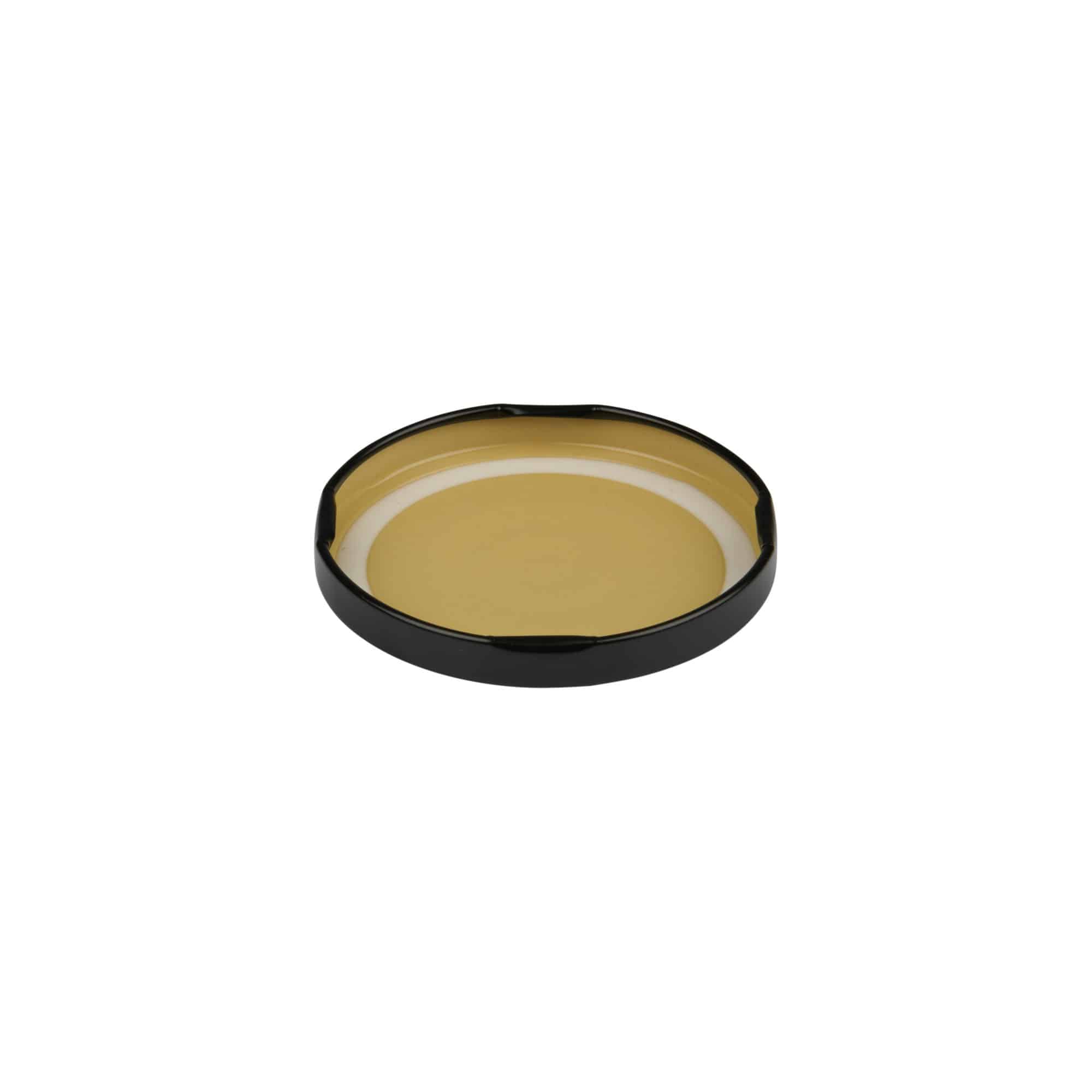 Tappo Twist-Off, banda stagnata, nero, per imboccatura: TO 66