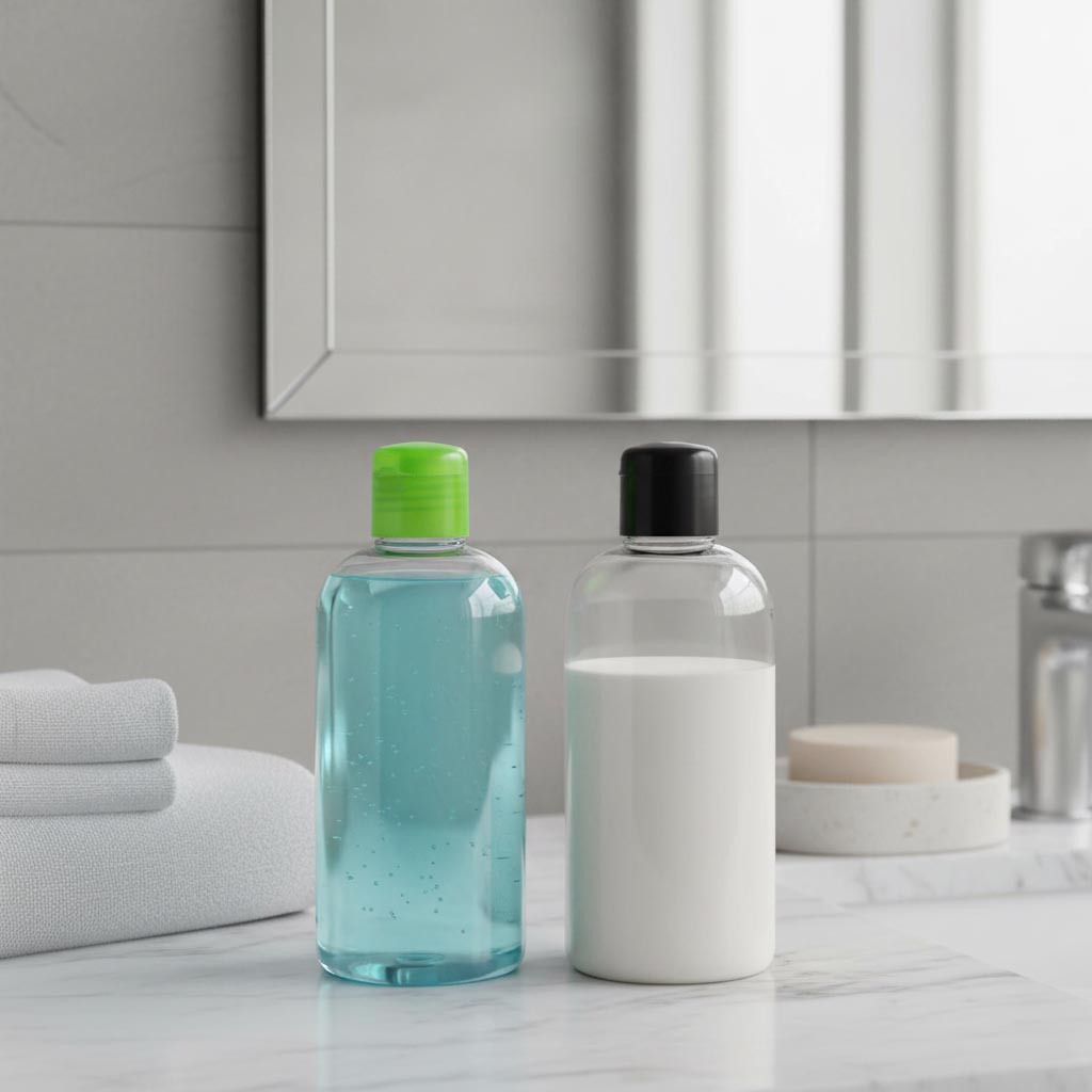 Chiusura a vite con inserto per siringa, plastica PP, nero, per bocca: 24/410 Chiusura a vite con inserto per siringa, plastica PP, nero, per bocca: 24/410