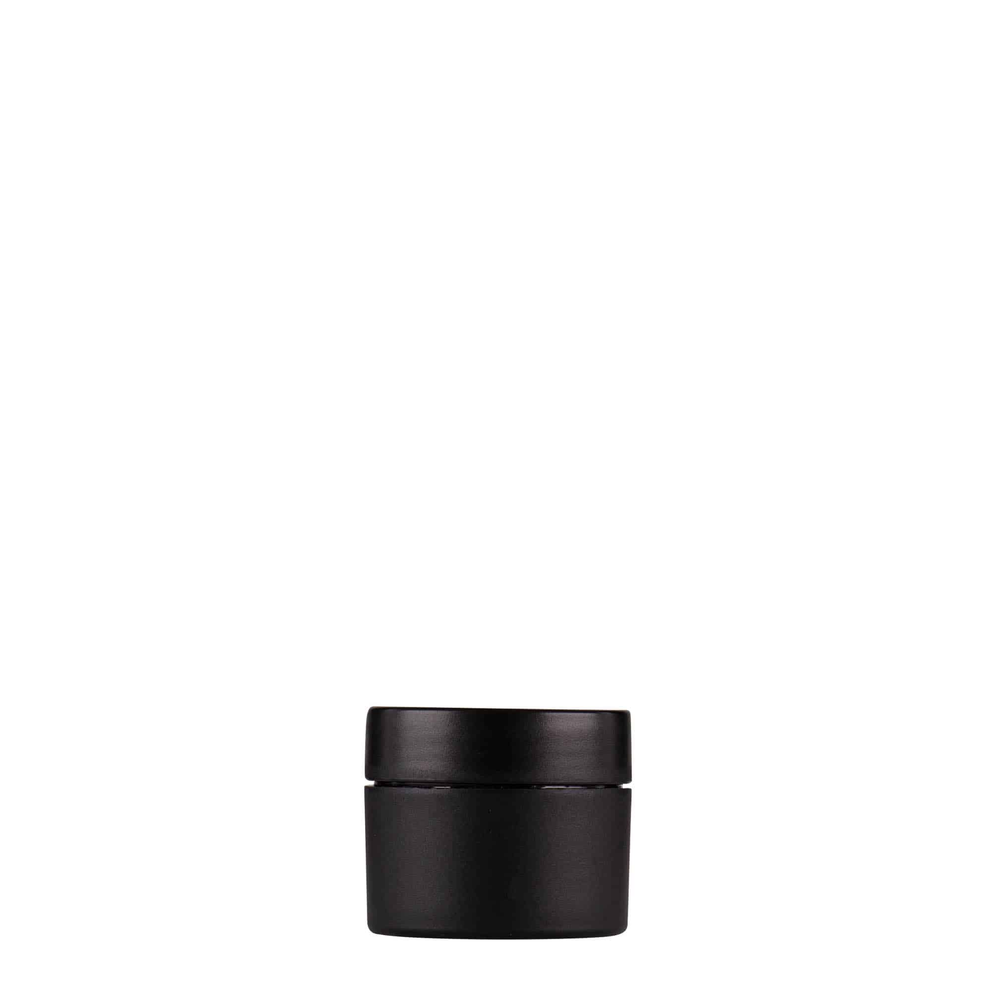 5 ml Contenitore cosmetico 'Antonella', plastica PP, nero, imboccatura: a vite