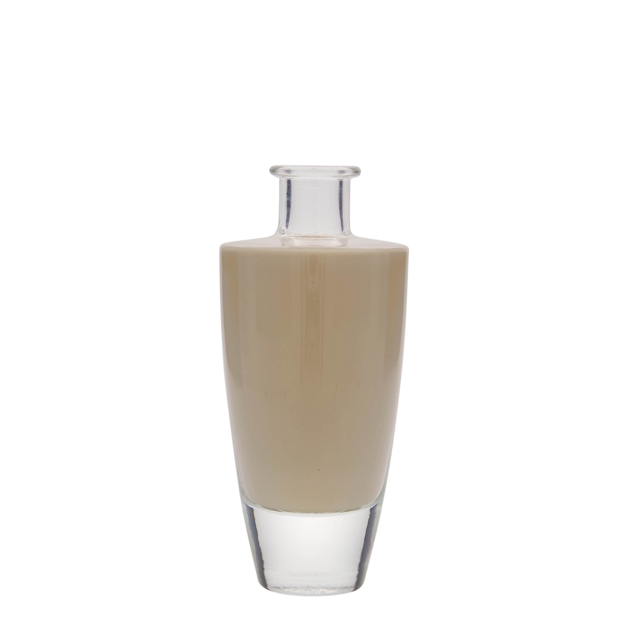 Bottiglia di vetro da 200 ml 'Vanessa', ovale, bocca: sughero Bottiglia di vetro da 200 ml 'Vanessa', ovale, bocca: sughero