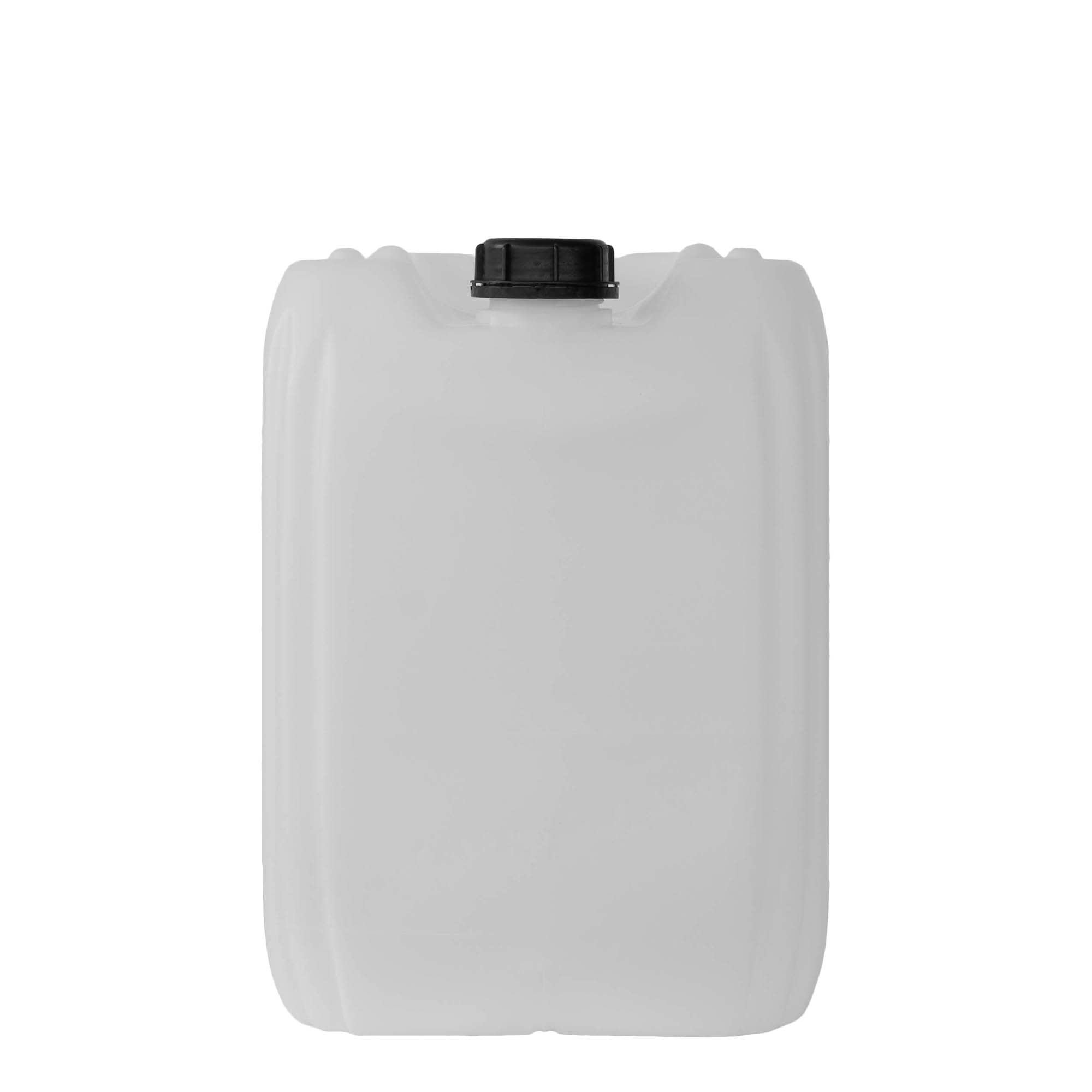 25 l tanica, rettangolare, plastica HDPE, naturale, bocca: ND 60