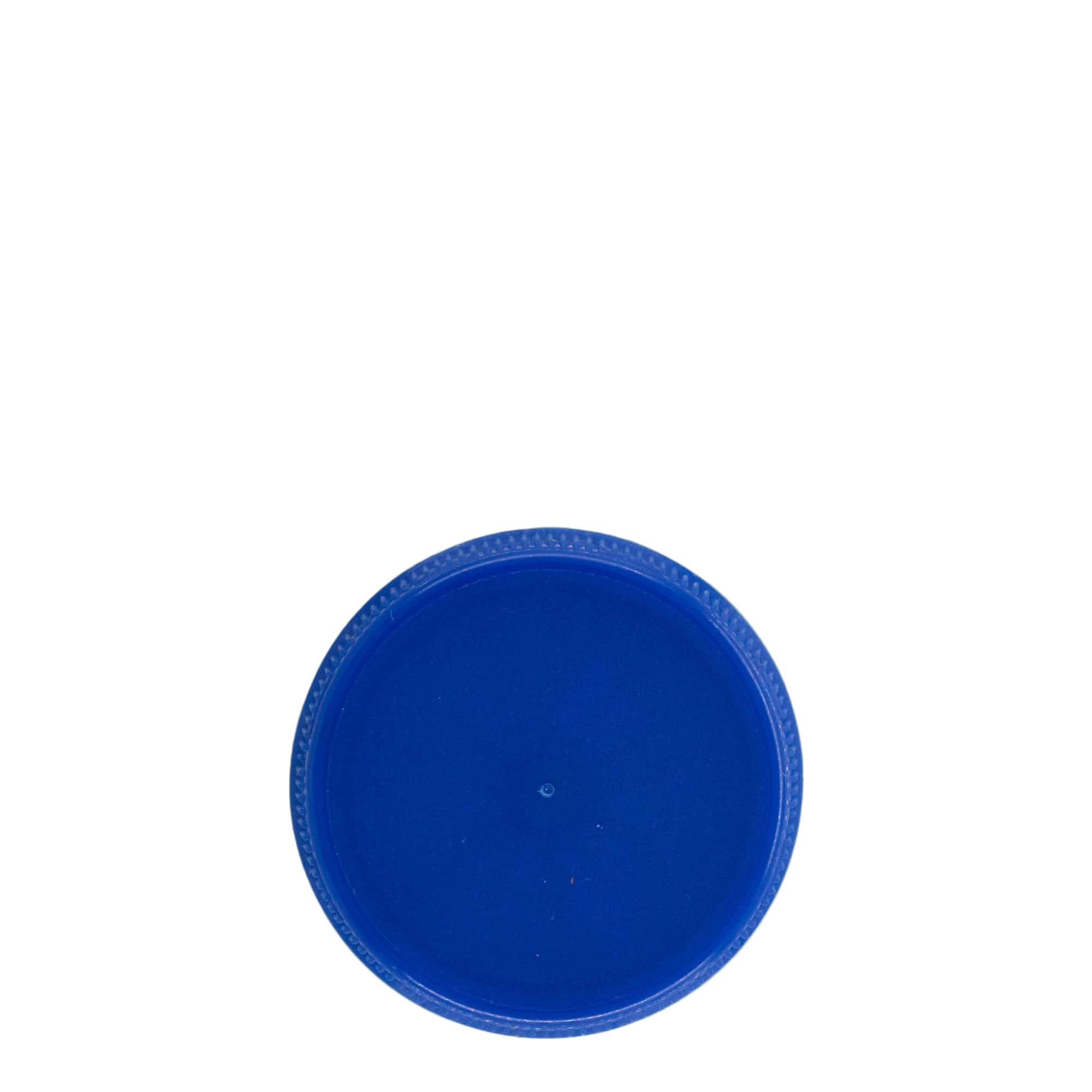 Tappo a vite a due filettature,, plastica PE, blu, per imboccatura: PET 38 mm