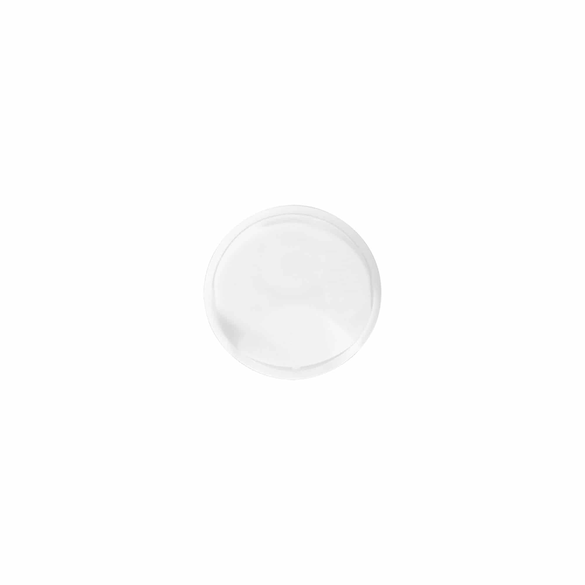 Tappo a vite Disc-Top, plastica PP, bianco, per imboccatura: 24/410