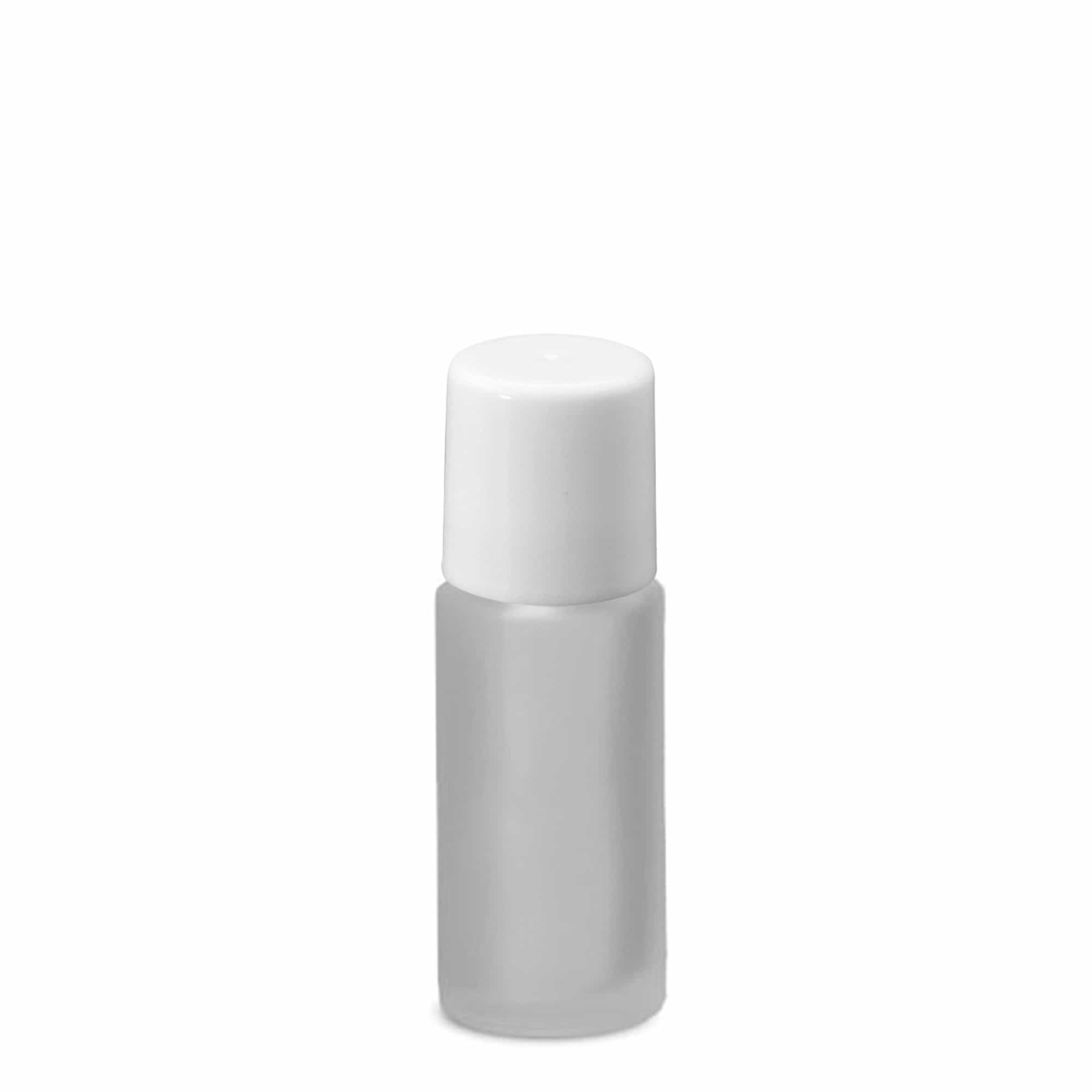 50 ml bottiglia roll-on, vetro, satinato, bocca: chiusura a vite