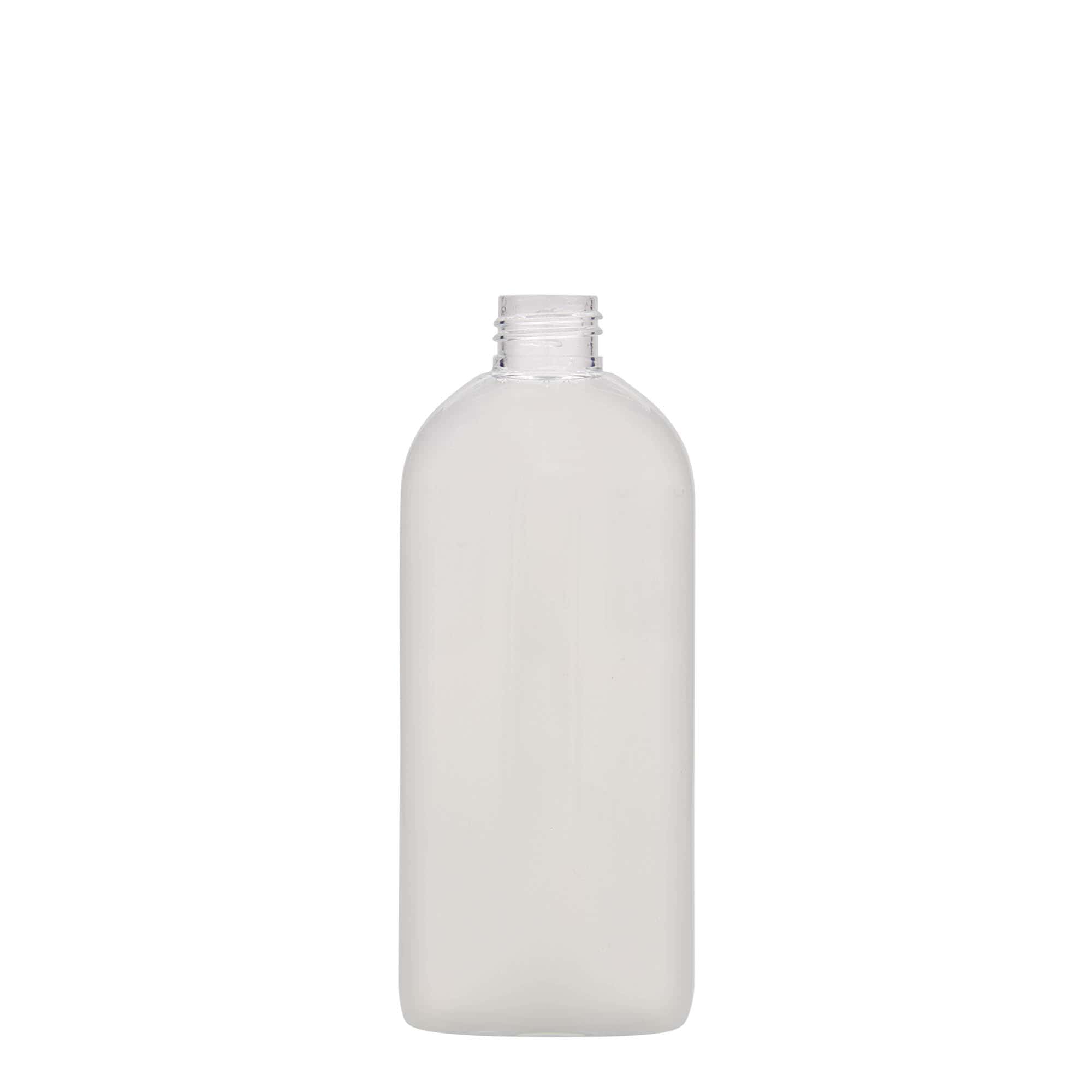 Bottiglia PET da 250 ml 'Iris', ovale, plastica, bocca: 24/410