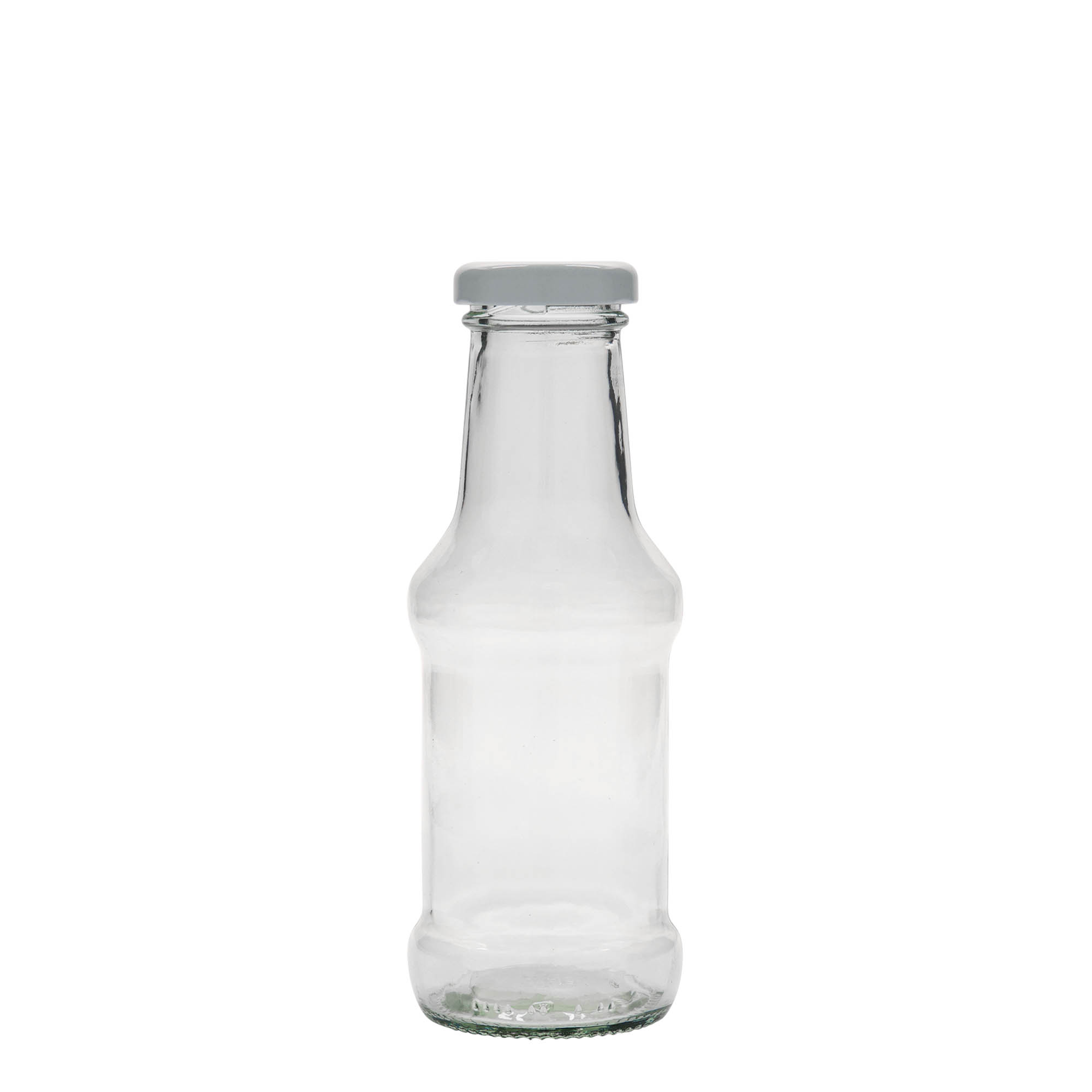 Bottiglia per salsa da 250 ml, vetro, bocca: Twist-Off (TO 38) Bottiglia per salsa da 250 ml, vetro, bocca: Twist-Off (TO 38)