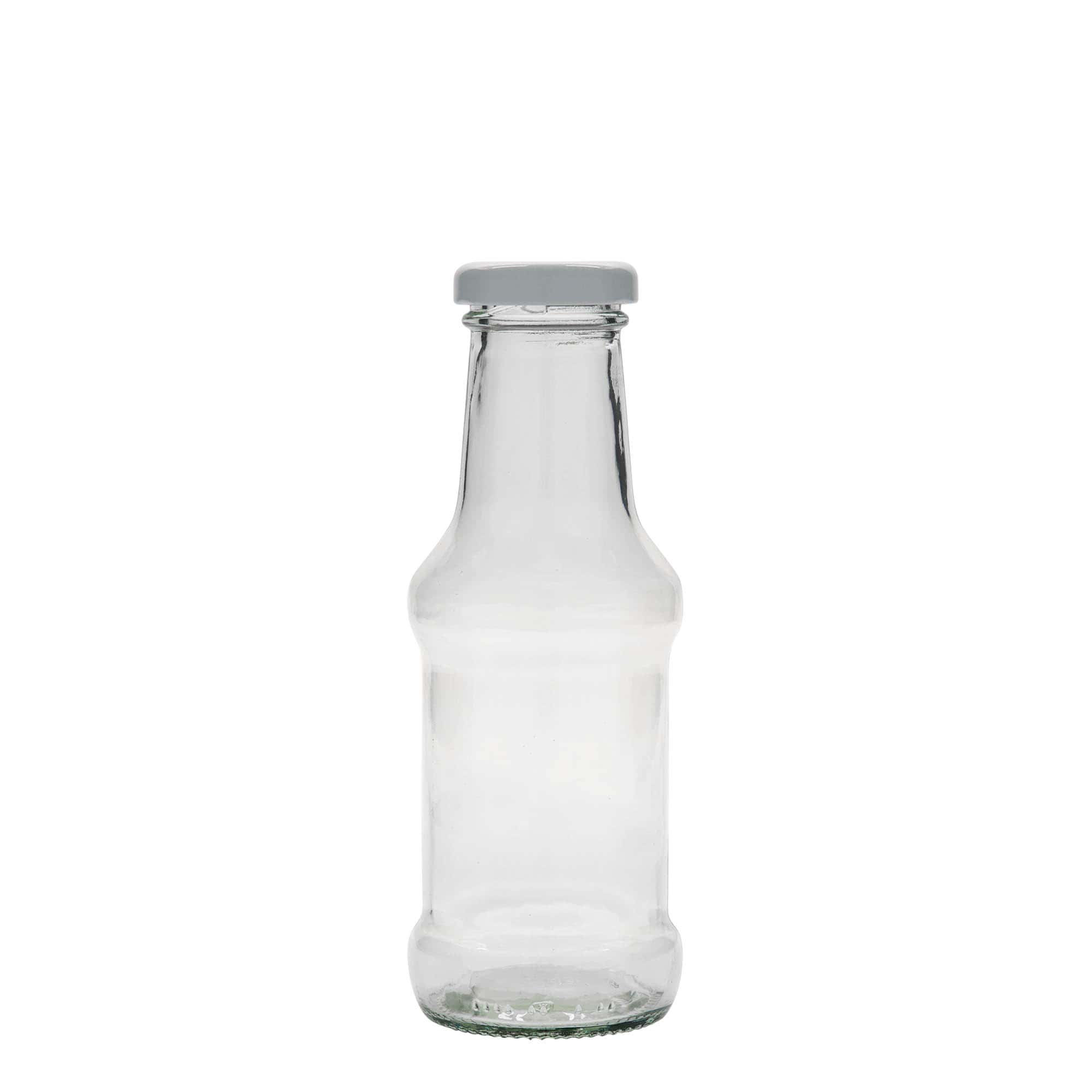 Bottiglia per salsa da 250 ml, vetro, bocca: Twist-Off (TO 38)