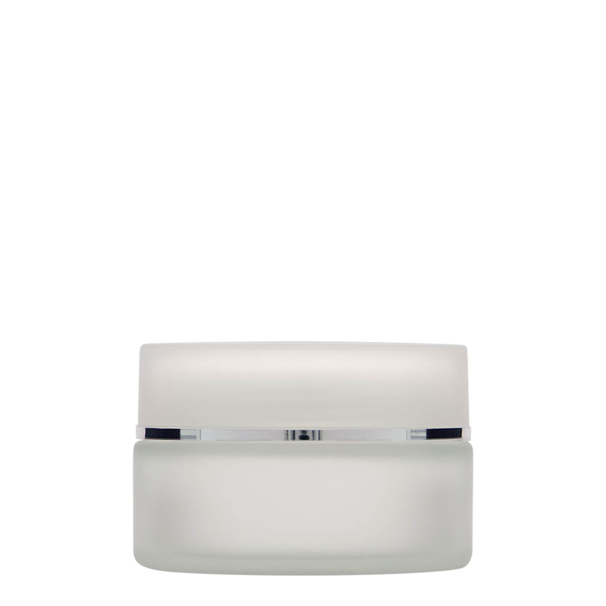 100 ml barattolo 'Platin Edition', vetro, satinato, bocca: chiusura a vite