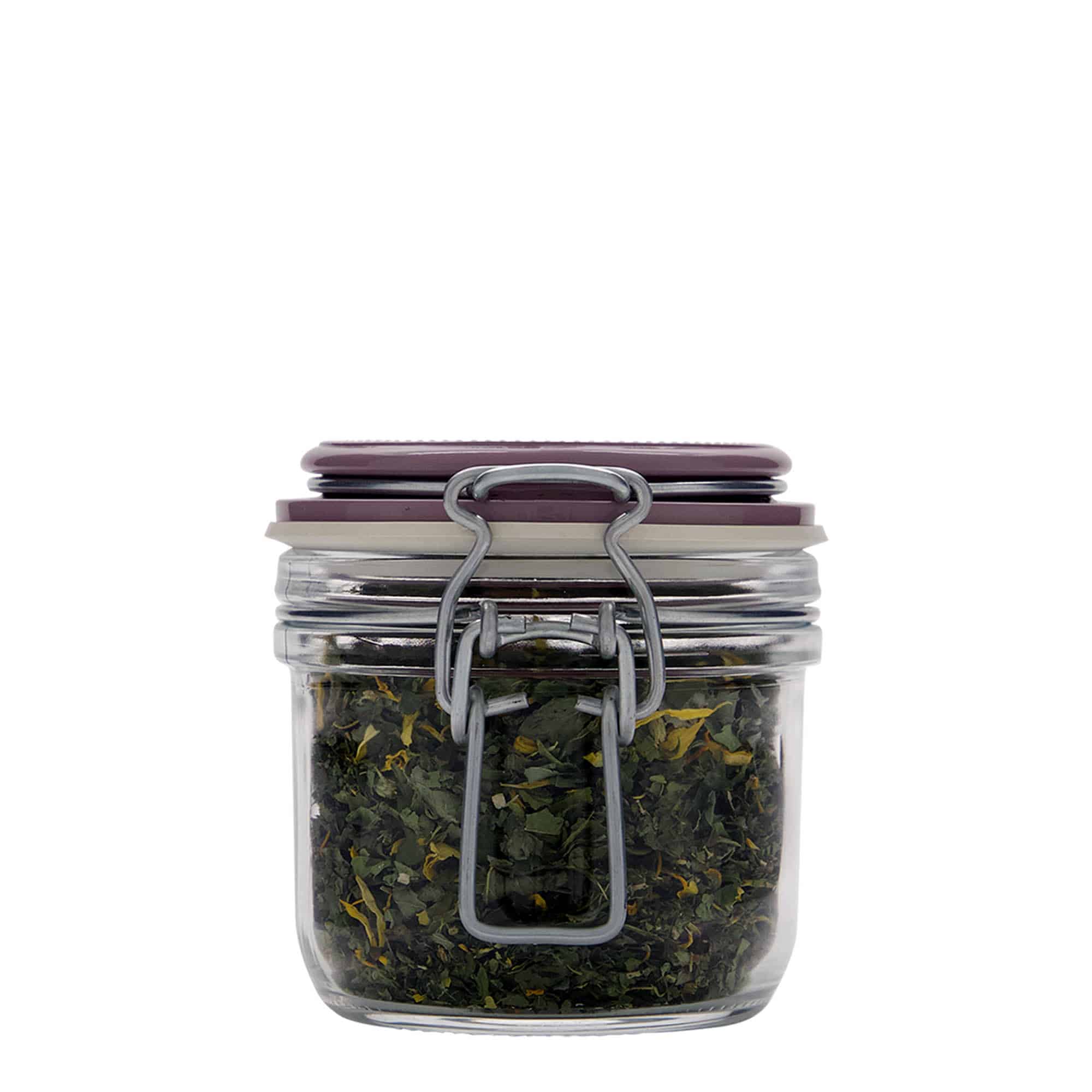 Barattolo con chiusura a leva da 200 ml 'Fido', viola, apertura: chiusura a leva