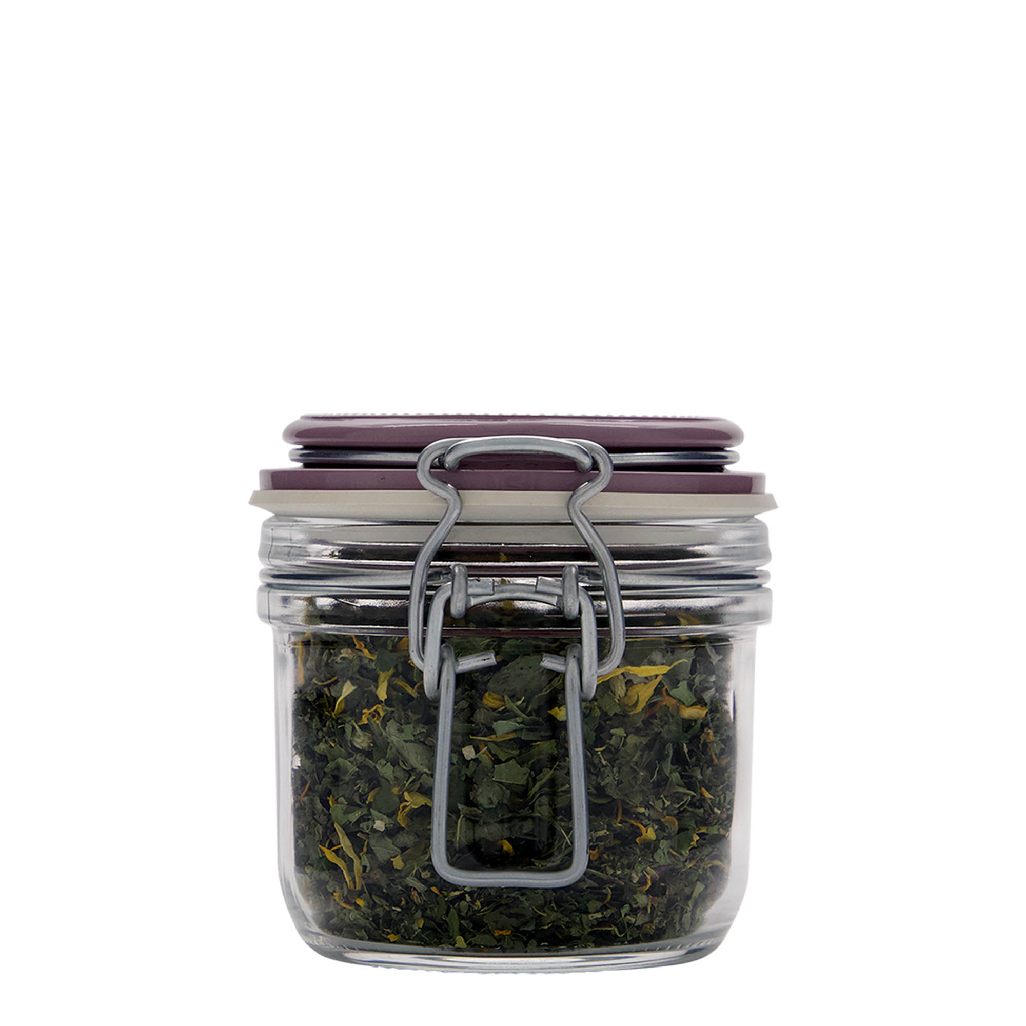 Barattolo con chiusura a leva da 200 ml 'Fido', viola, apertura: chiusura a leva Barattolo con chiusura a leva da 200 ml 'Fido', viola, apertura: chiusura a leva