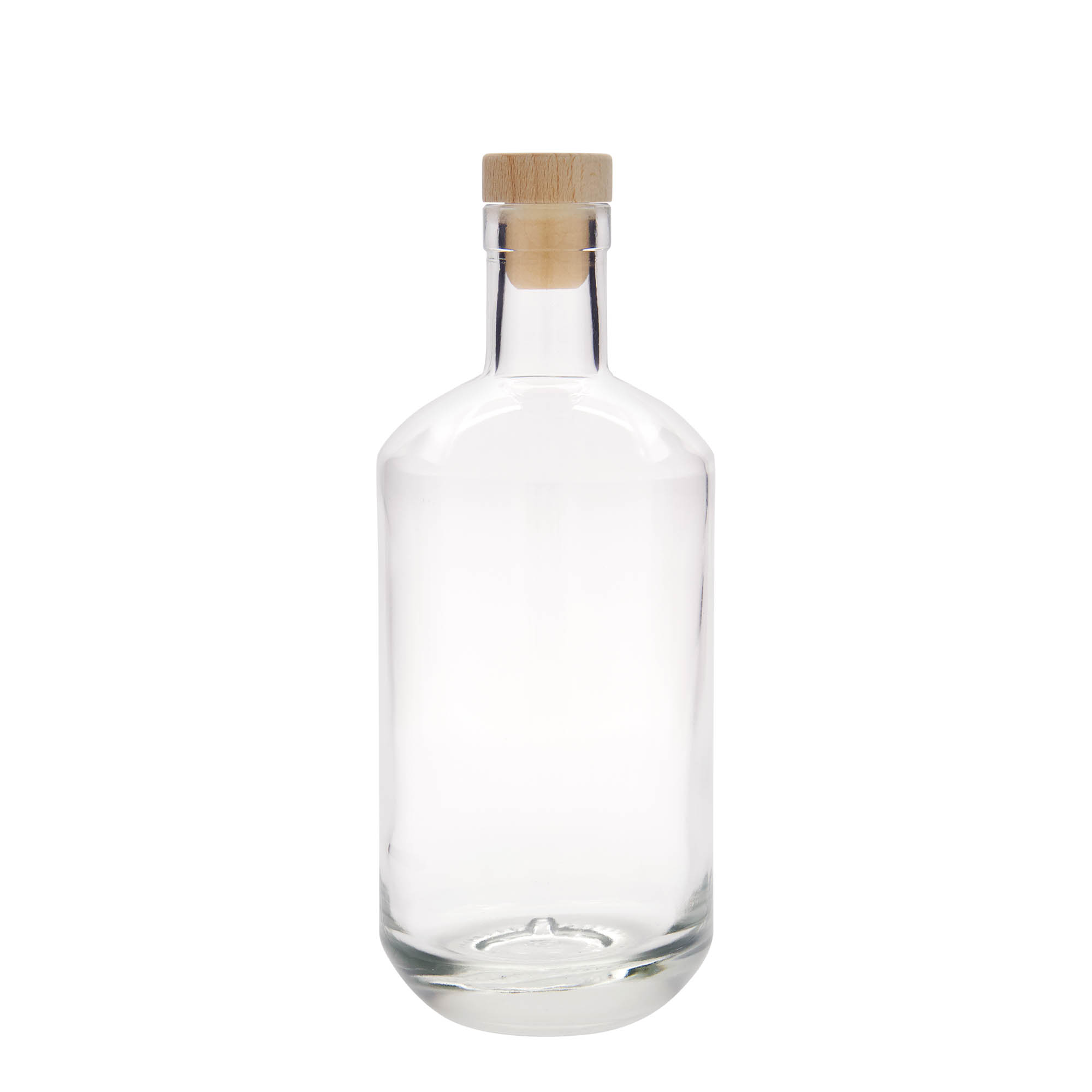 Bottiglia di vetro da 700 ml 'Vienna', bocca: tappo di sughero Bottiglia di vetro da 700 ml 'Vienna', bocca: tappo di sughero