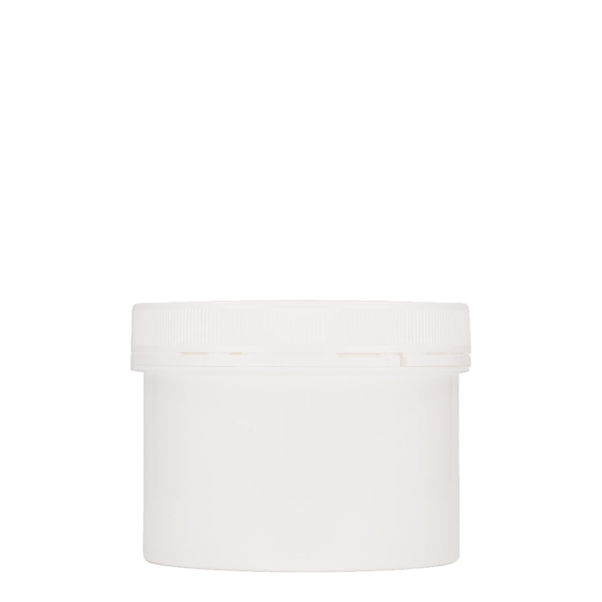300 ml barattolo in plastica 'Securilock', PP, bianco, bocca: chiusura a vite