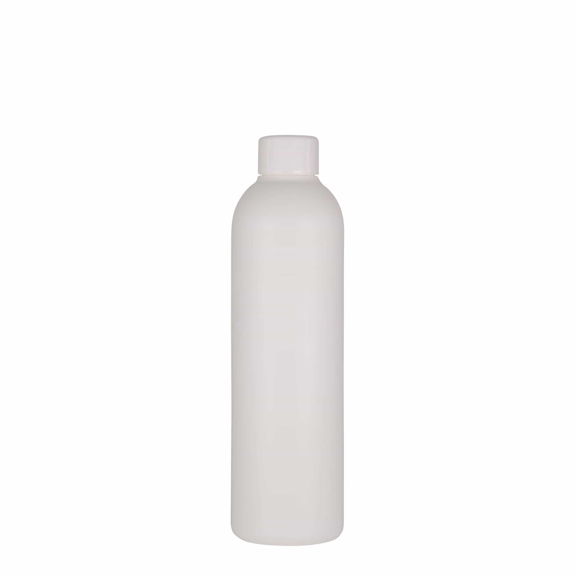 Bottiglia in plastica da 250 ml 'Tuffy', HDPE, bianca, bocca: 24/410