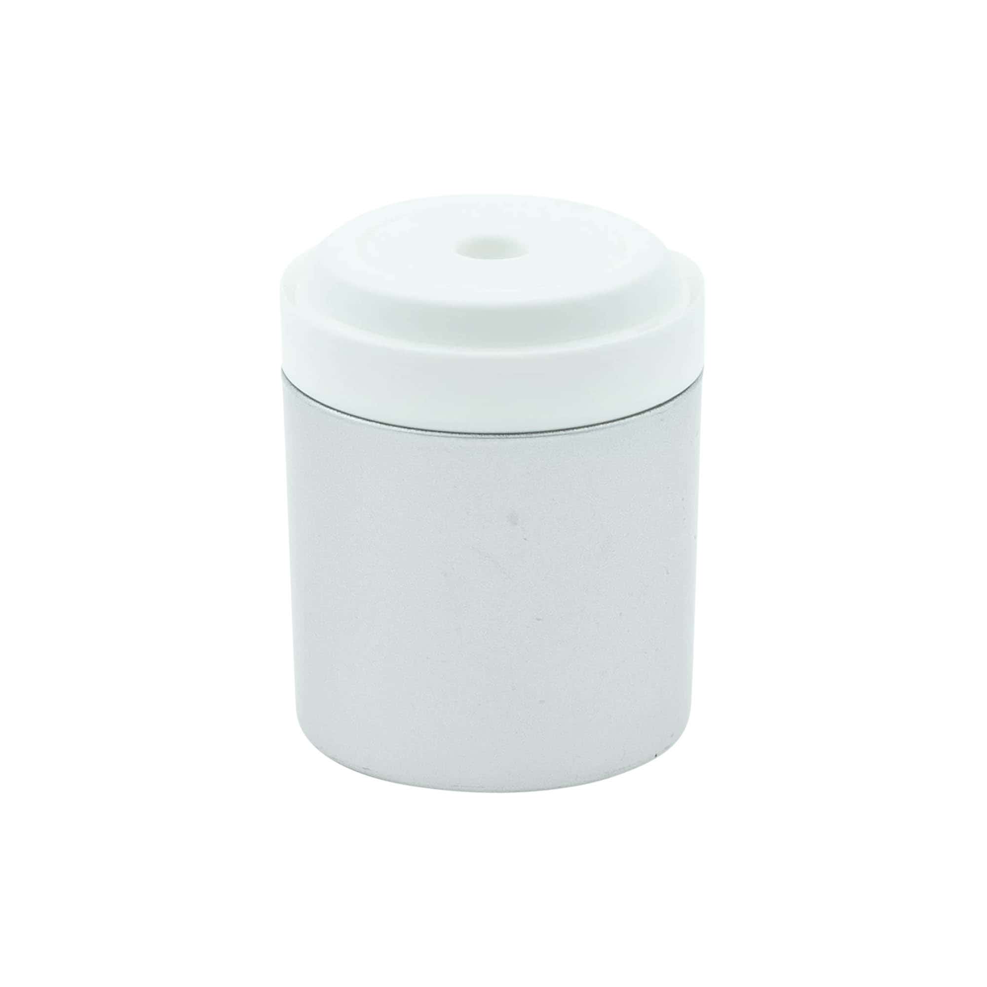 Dispenser a pompa Airless, 'Mezzo', plastica PP, argento