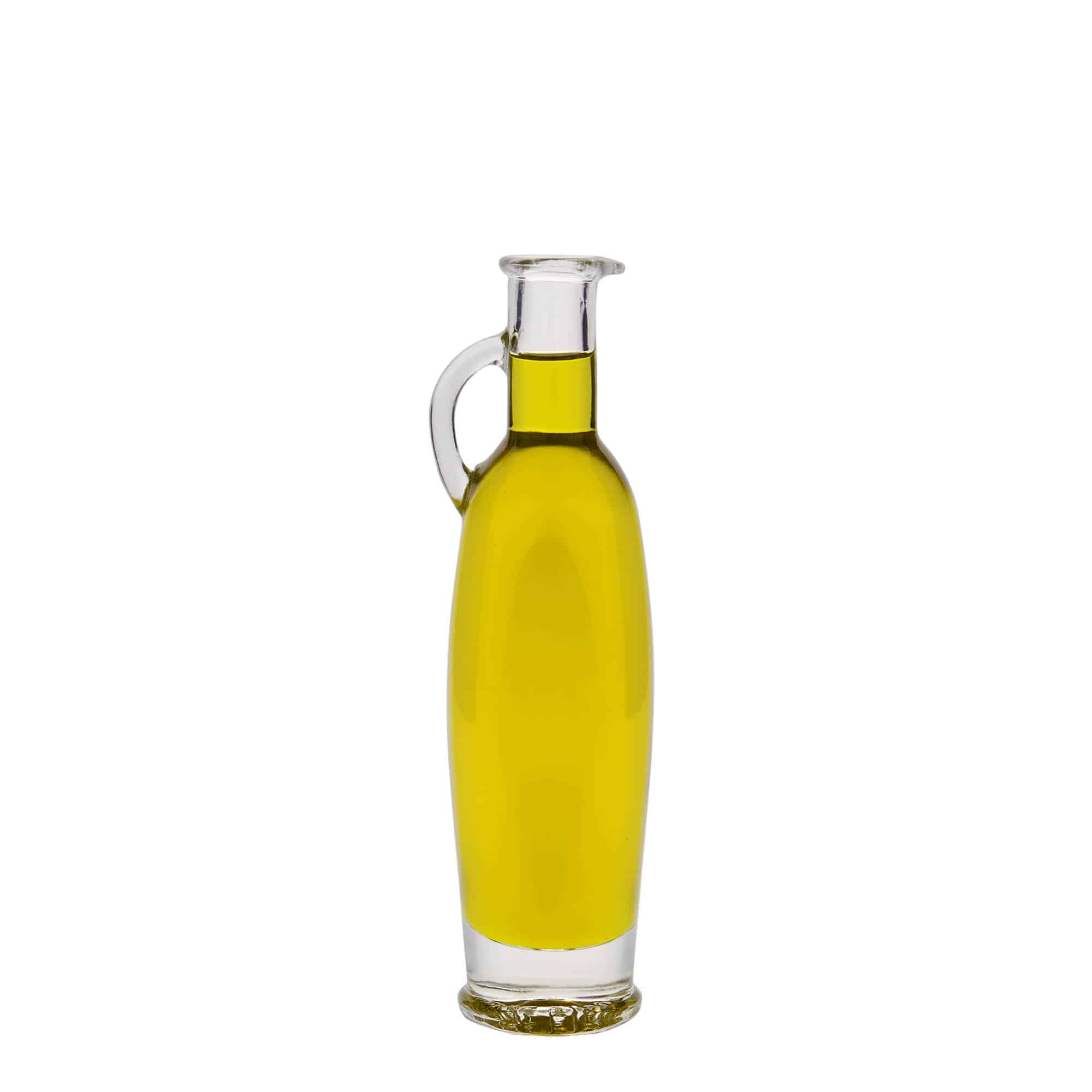 Bottiglia di vetro da 100 ml 'Eleganta', ovale, bocca: tappo in sughero Bottiglia di vetro da 100 ml 'Eleganta', ovale, bocca: tappo in sughero