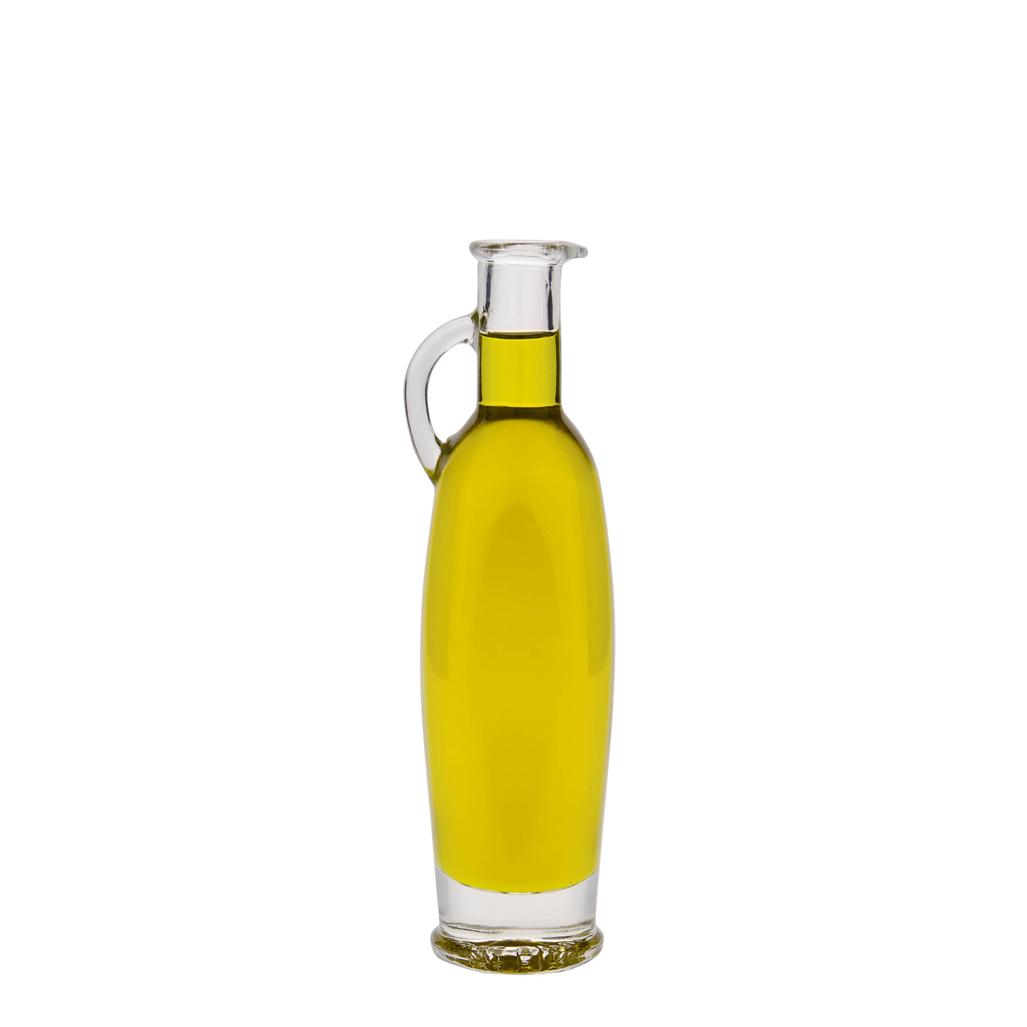 Bottiglia di vetro da 100 ml 'Eleganta', ovale, bocca: tappo in sughero