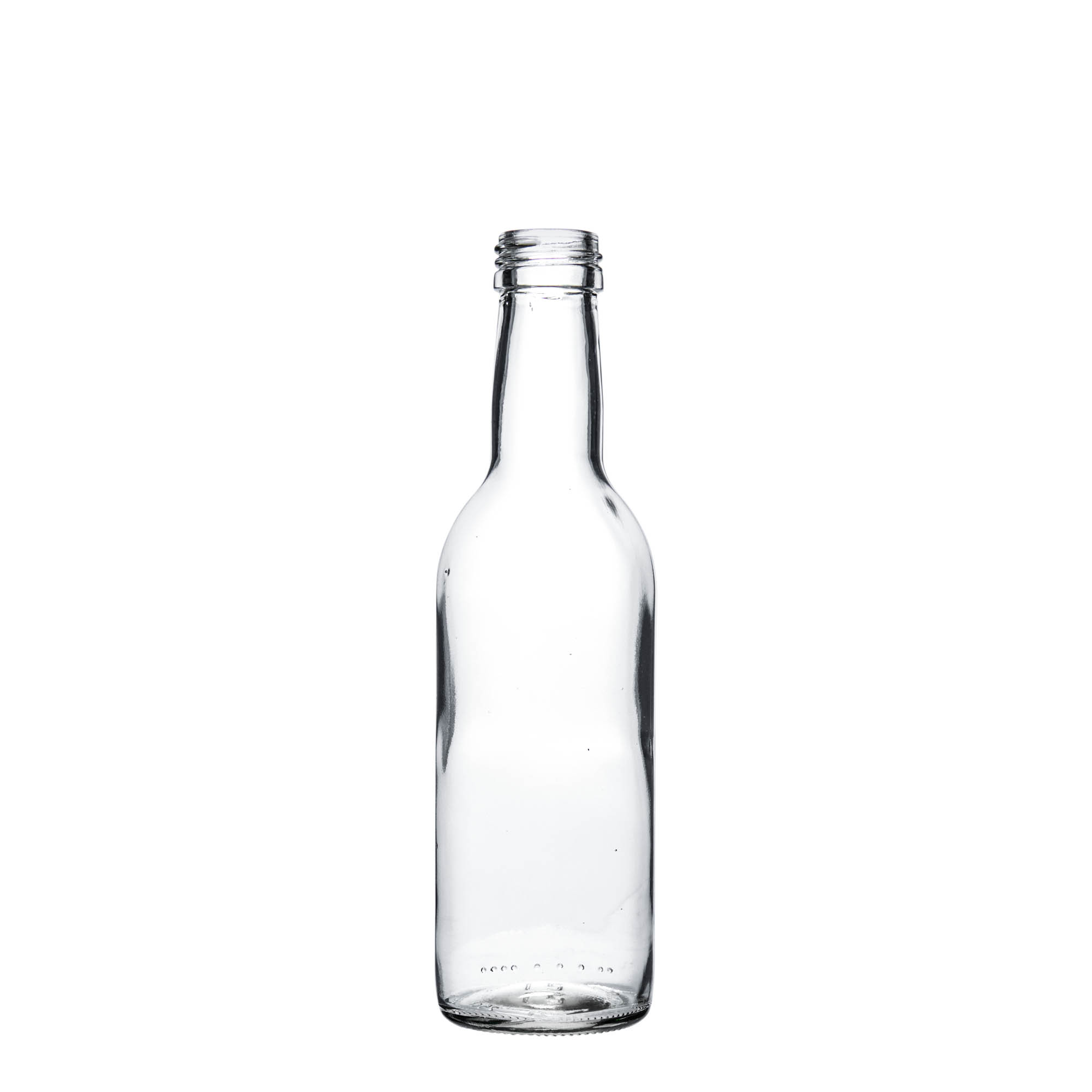 Bottiglia di vetro da 250 ml 'Bordeaux', bocca: PP 28 Bottiglia di vetro da 250 ml 'Bordeaux', bocca: PP 28