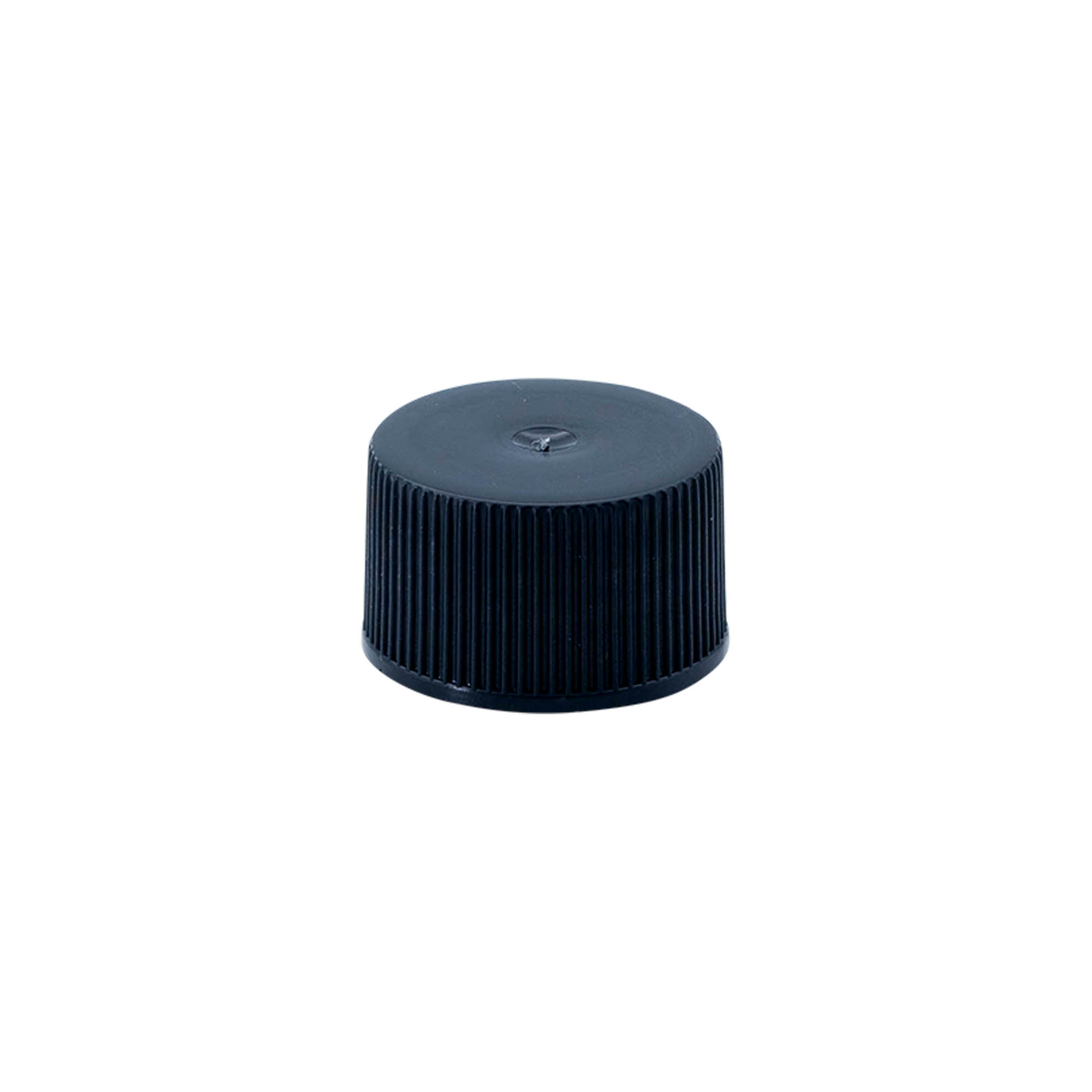 Tappo a vite con inserto EPE, plastica PE, nero, per bocca: DIN 25