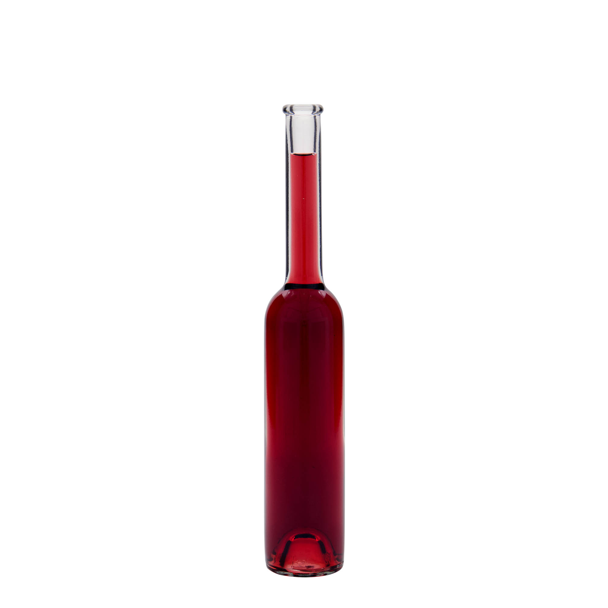 100 ml Bottiglia di vetro 'Platina', imboccatura: fascetta