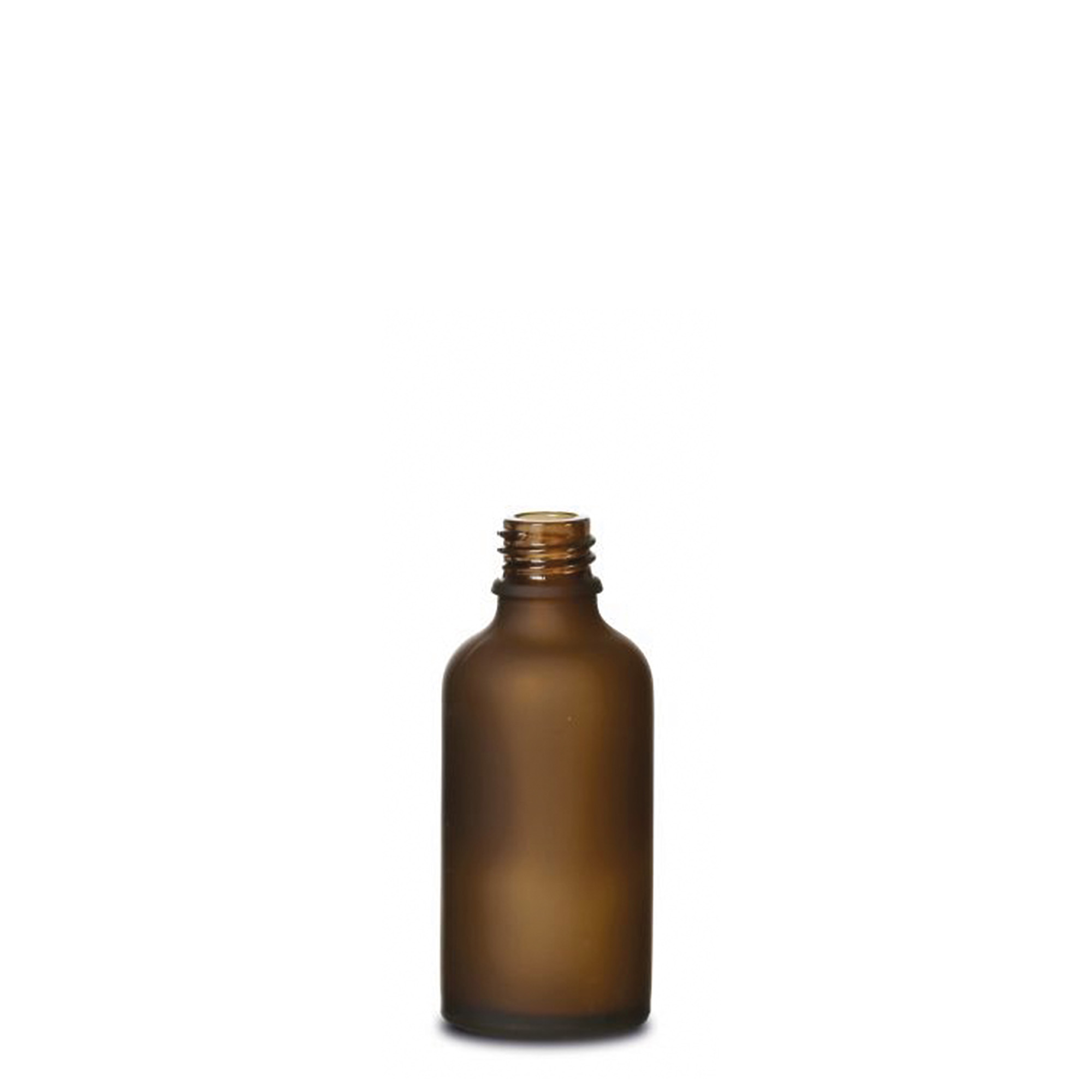 50 ml bottiglia medicinale, vetro, marrone satinato, bocca: DIN 18 50 ml bottiglia medicinale, vetro, marrone satinato, bocca: DIN 18