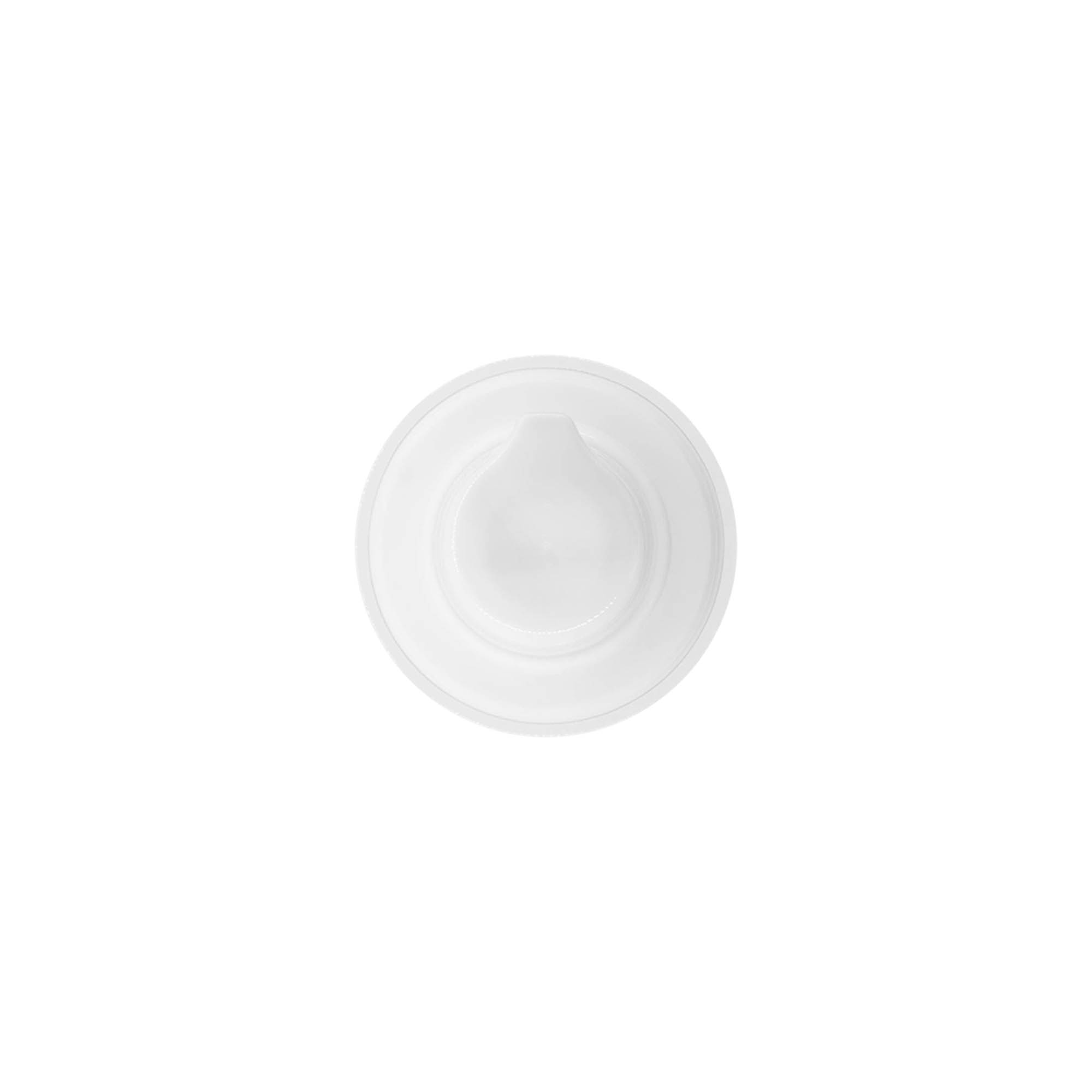 Testa pompa dispenser airless 'Micro', plastica PP, bianca Testa pompa dispenser airless 'Micro', plastica PP, bianca