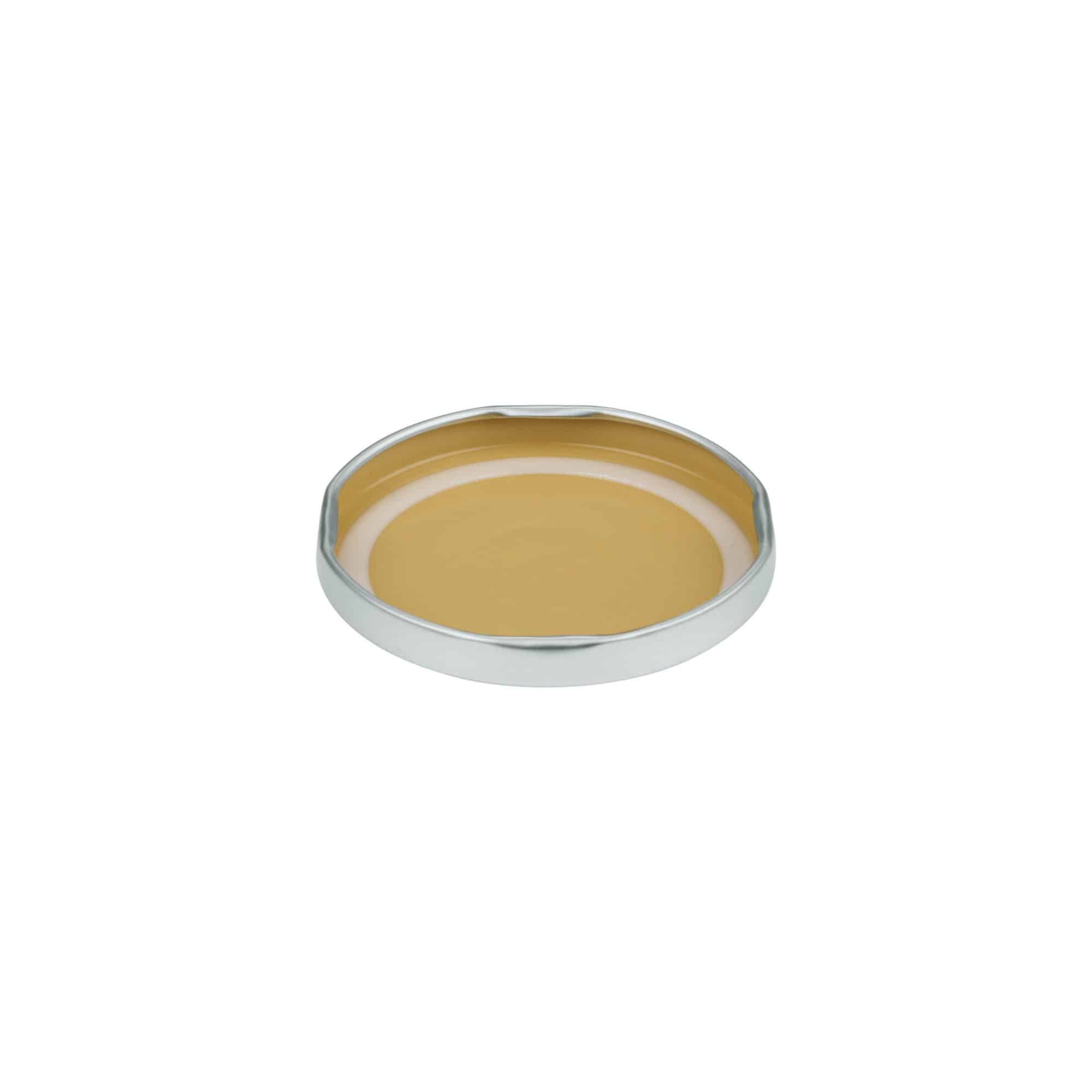 Tappo Twist-Off, banda stagnata, argento, per imboccatura: TO 66