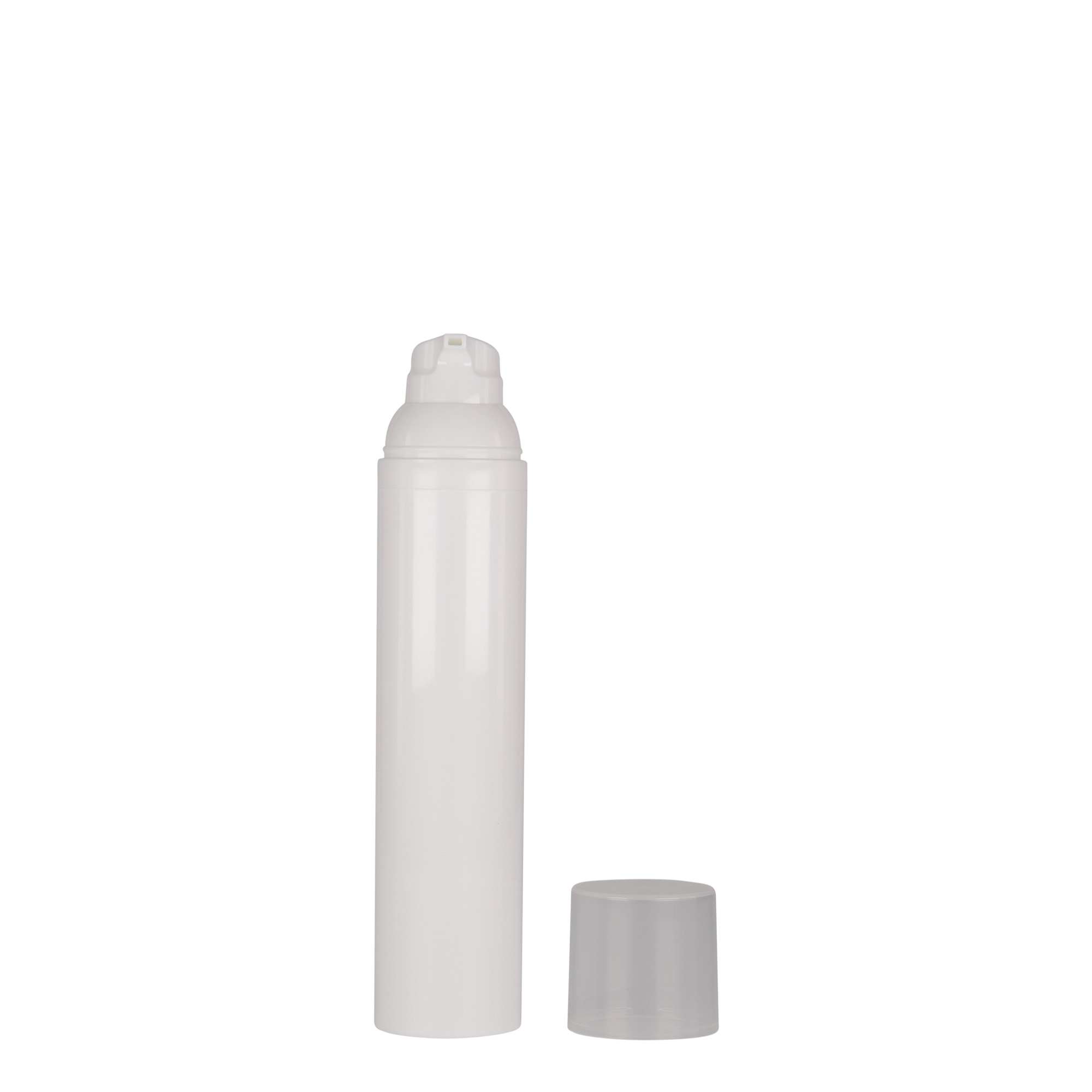 Dispenser Airless 100 ml 'Mezzo', plastica PP, bianco