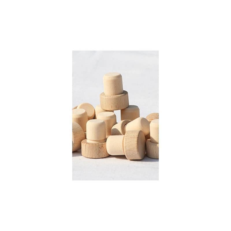 Tappo a fungo 16 mm, legno-plastica, multicolore, per imboccatura: fascetta