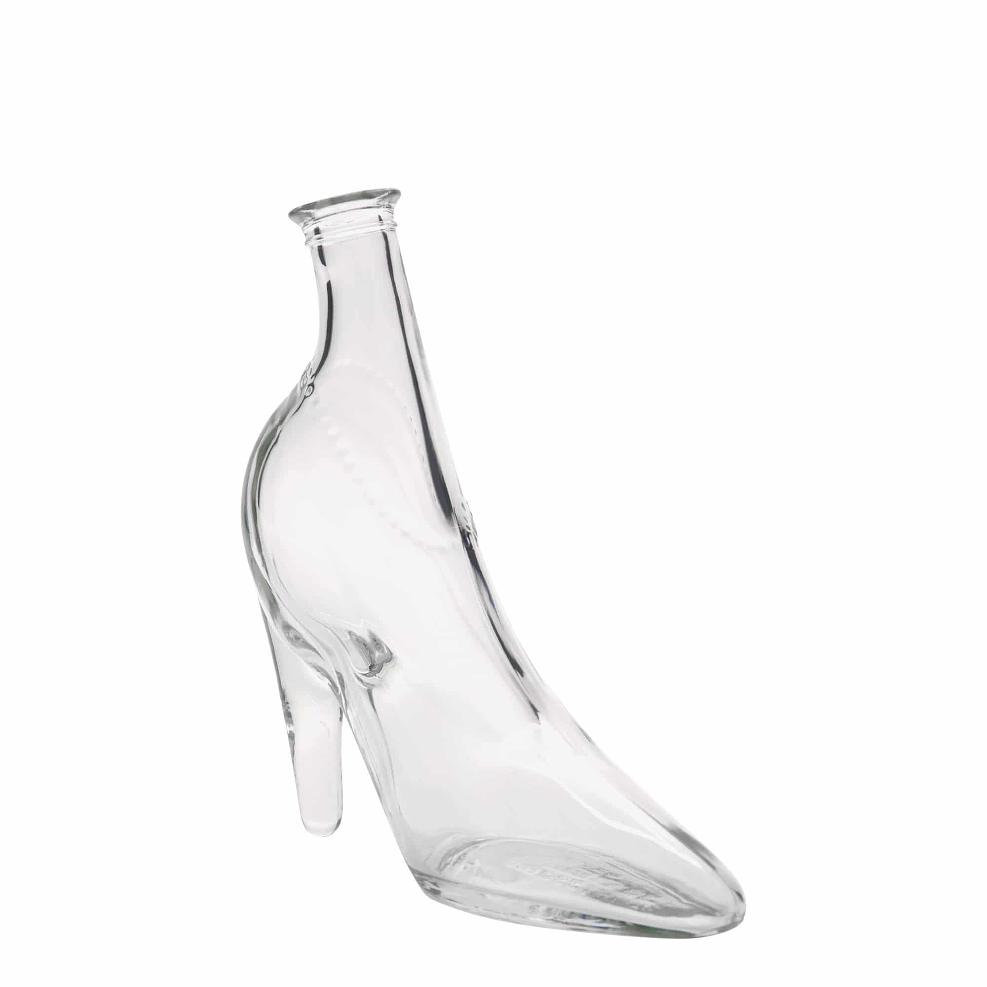 Bottiglia di vetro da 350 ml 'Scarpa Elegante', bocca: sughero