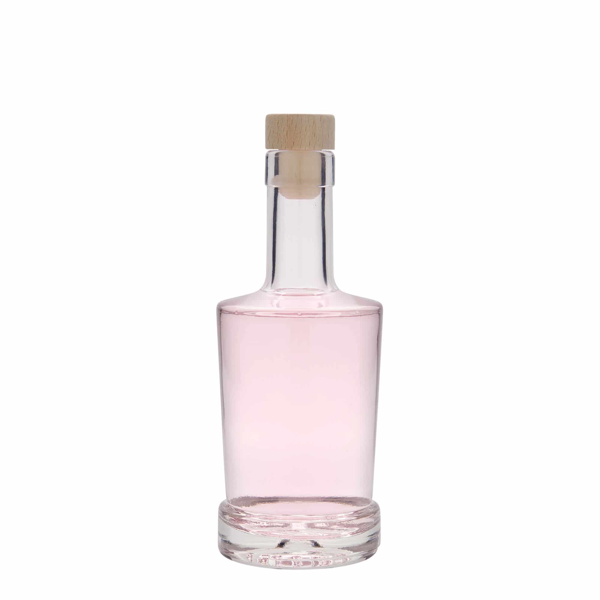 250 ml Bottiglia di vetro 'Deborah', imboccatura: fascetta