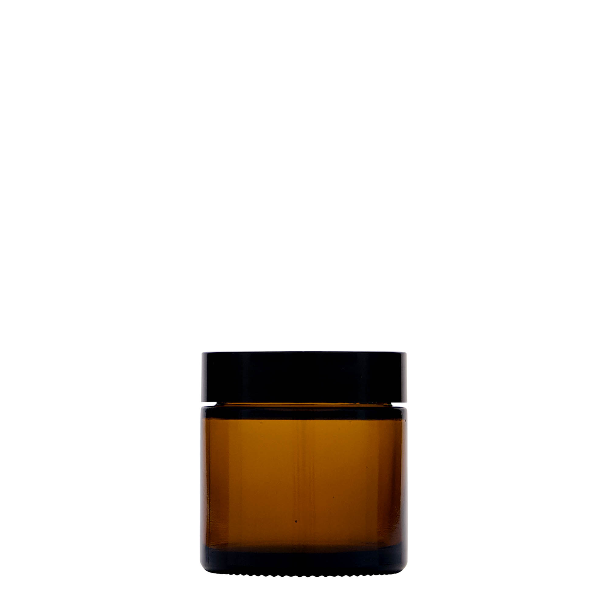 60 ml barattolo 'Brown Line', vetro, marrone, bocca: chiusura a vite