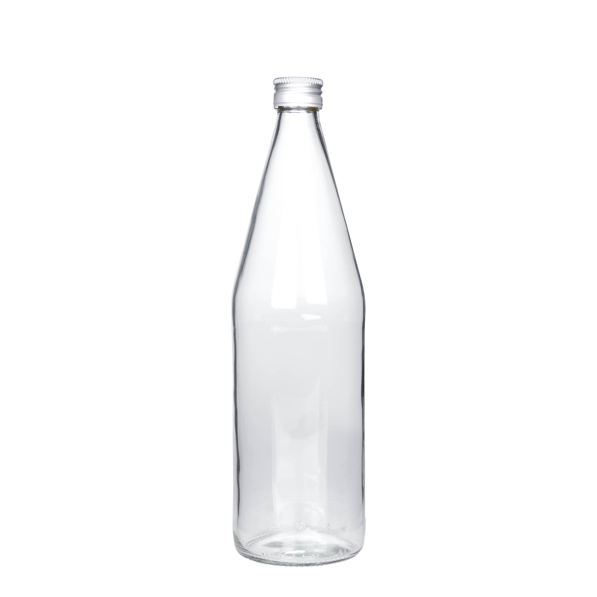 750 ml bottiglia universale a forma di carota, vetro, bocca: PP 28