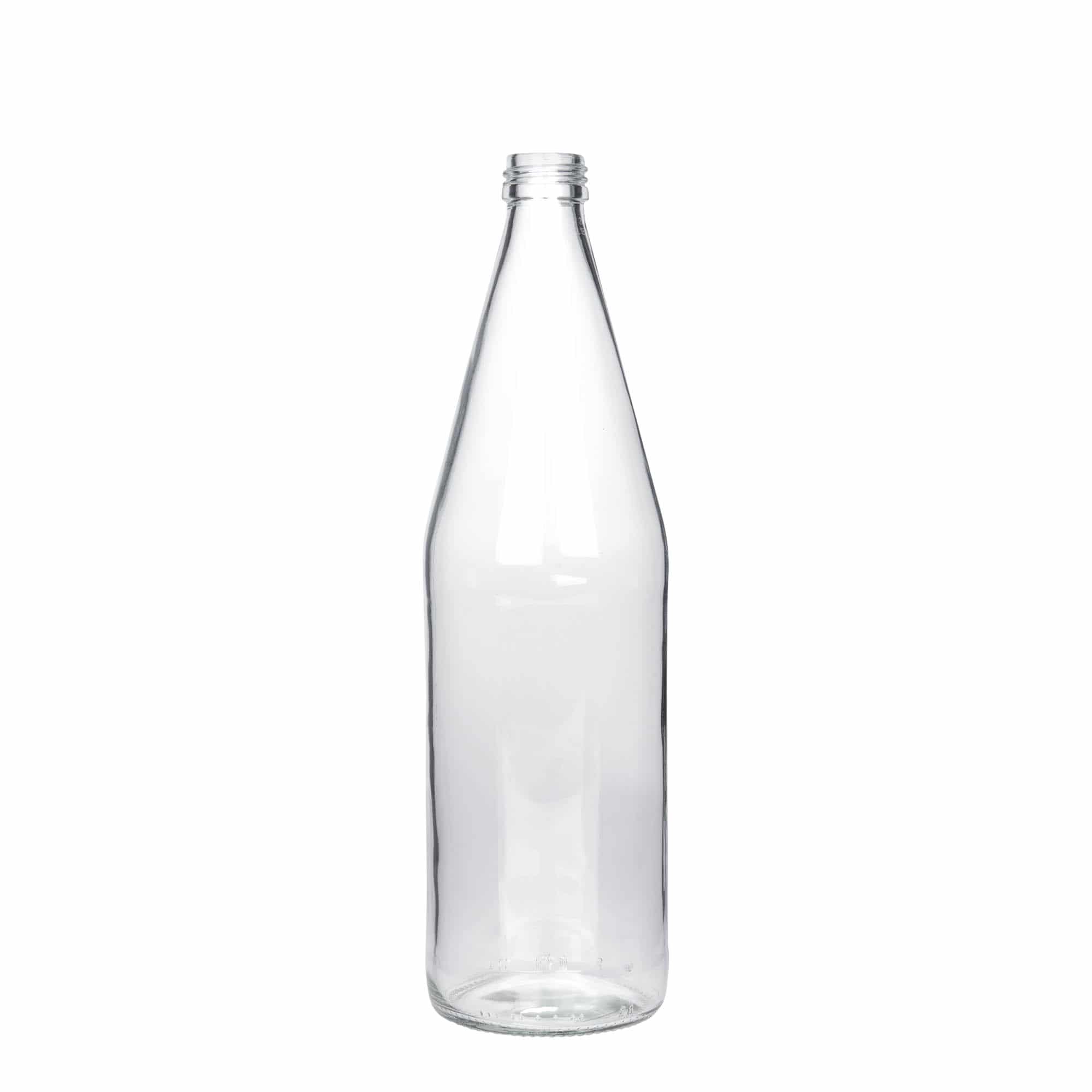 750 ml bottiglia universale a forma di carota, vetro, bocca: PP 28