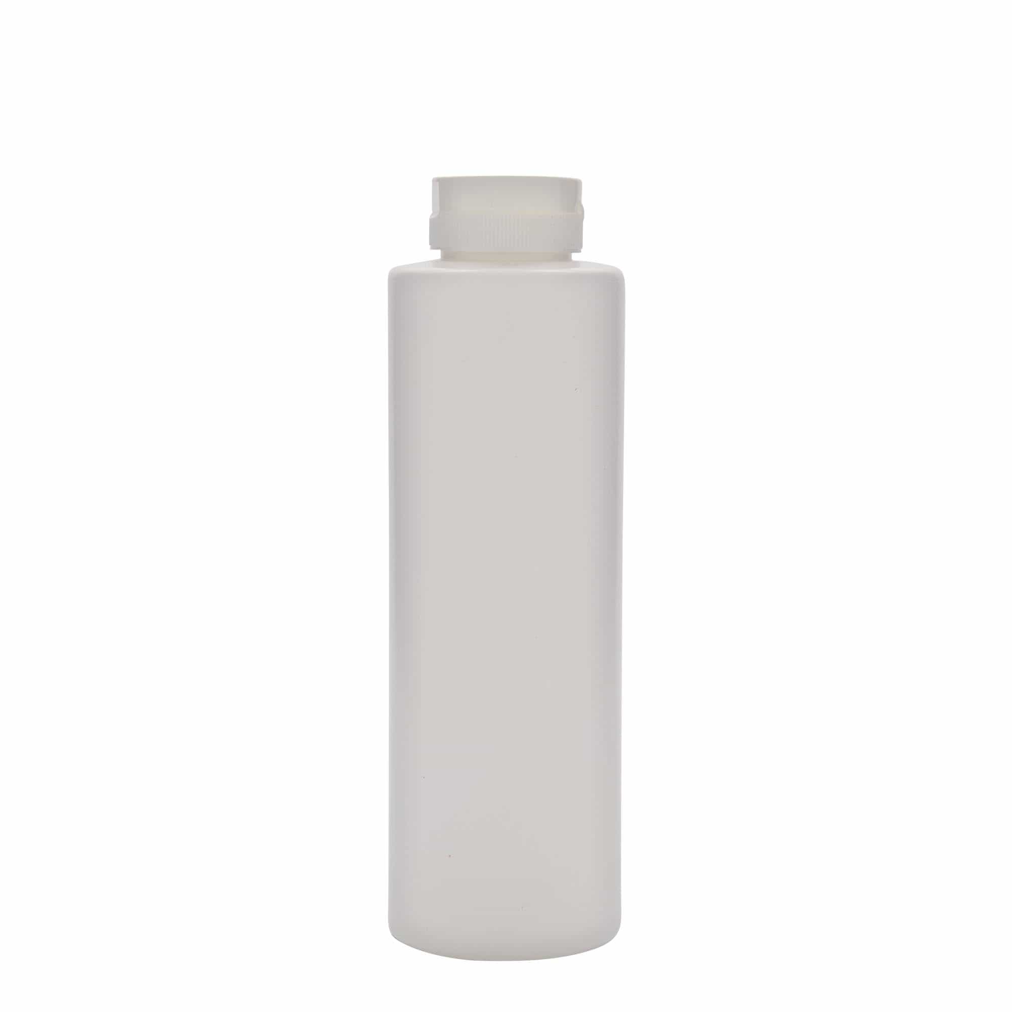 500 ml Bottiglia per salse, plastica LDPE, bianco, imboccatura: GPI 38/400
