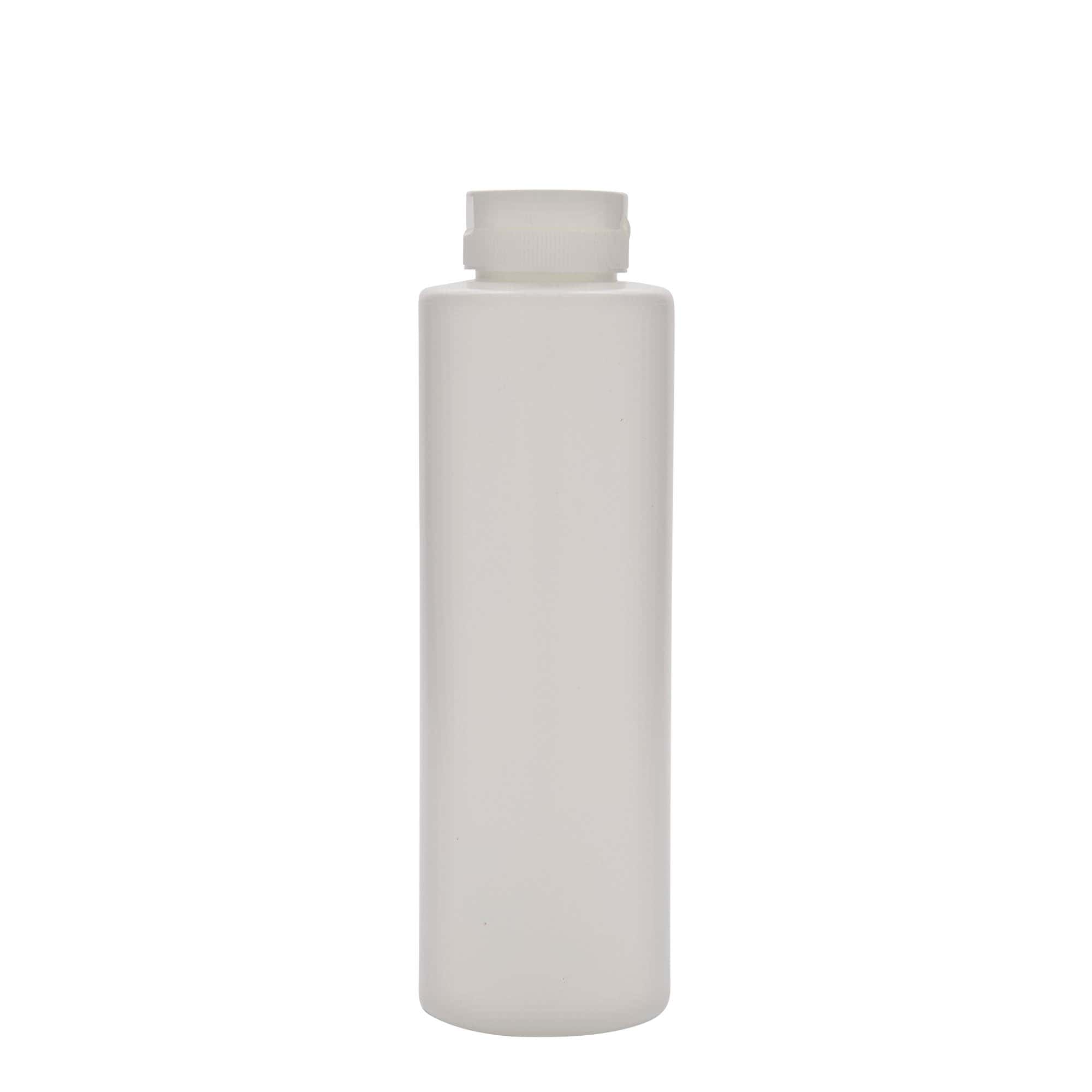Bottiglia per salsa 500 ml, plastica LDPE, bianca, bocca: 38/400