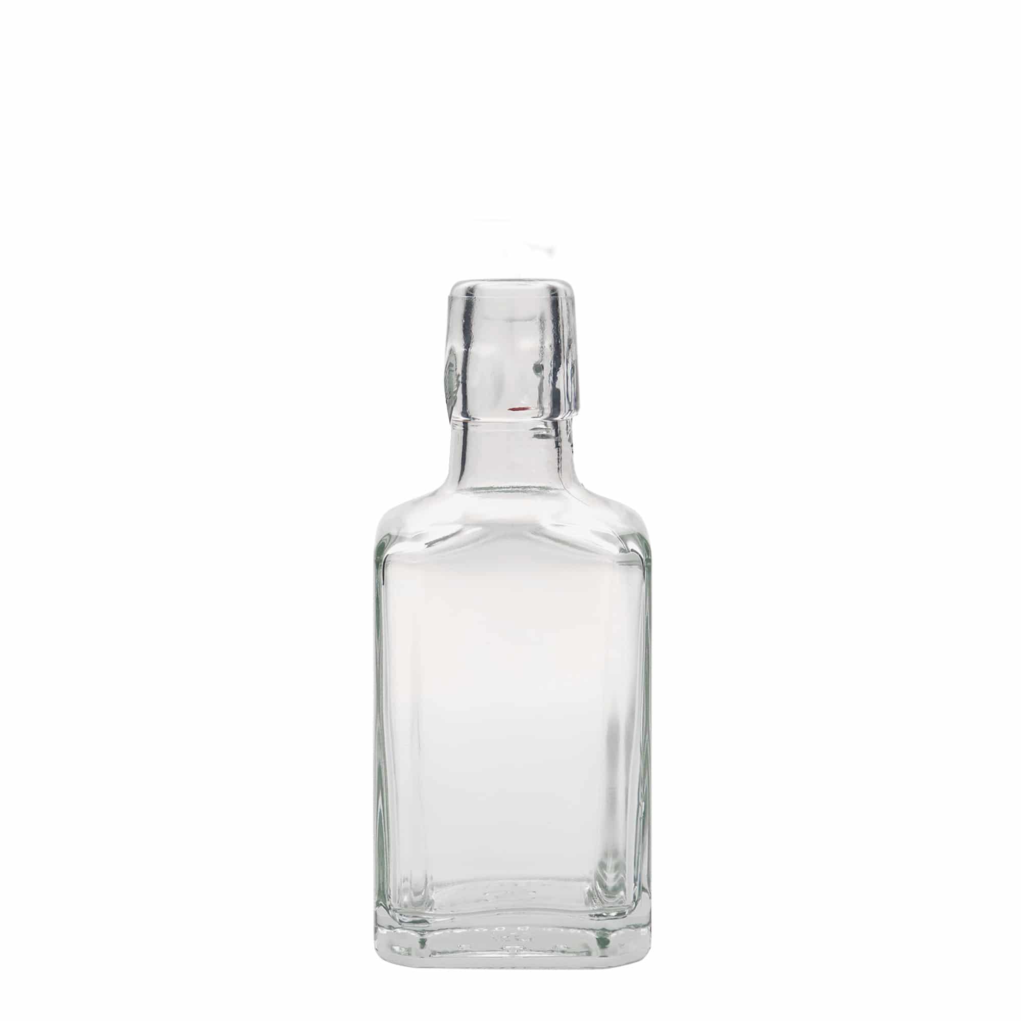 250 ml Bottiglia di vetro 'Rialto', quadrata, vetro, imboccatura: tappo meccanico 250 ml Bottiglia di vetro 'Rialto', quadrata, vetro, imboccatura: tappo meccanico